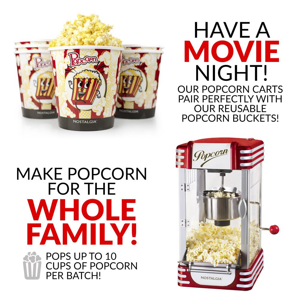 10 oz. Movie Theater Popcorn Machine, Cream