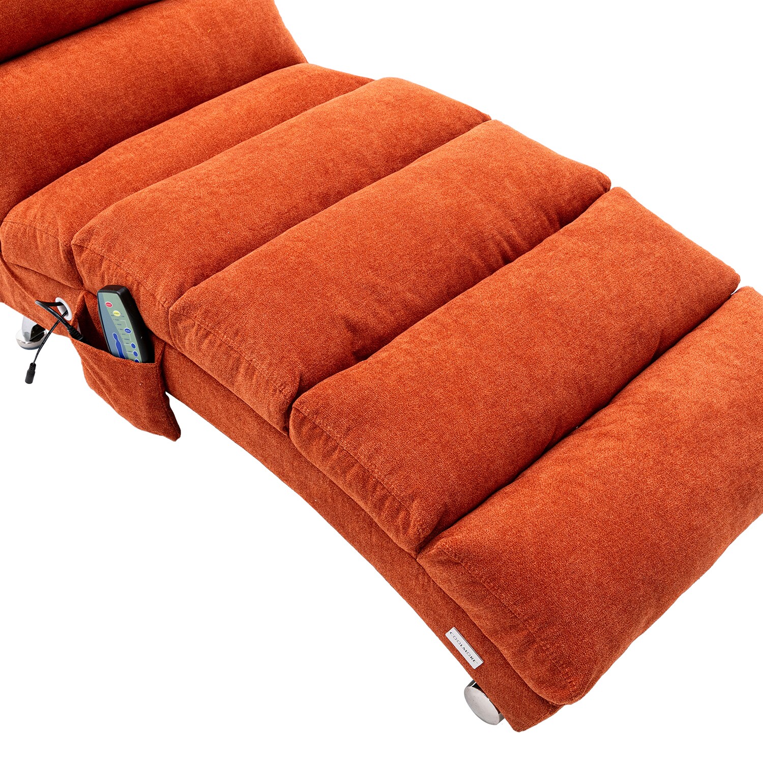 Orange chaise lounge discount chair