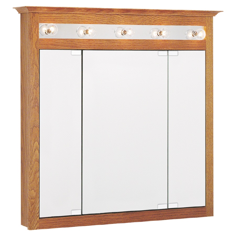 Project Source 64036 Lighted Surface Mount Medicine Cabinet