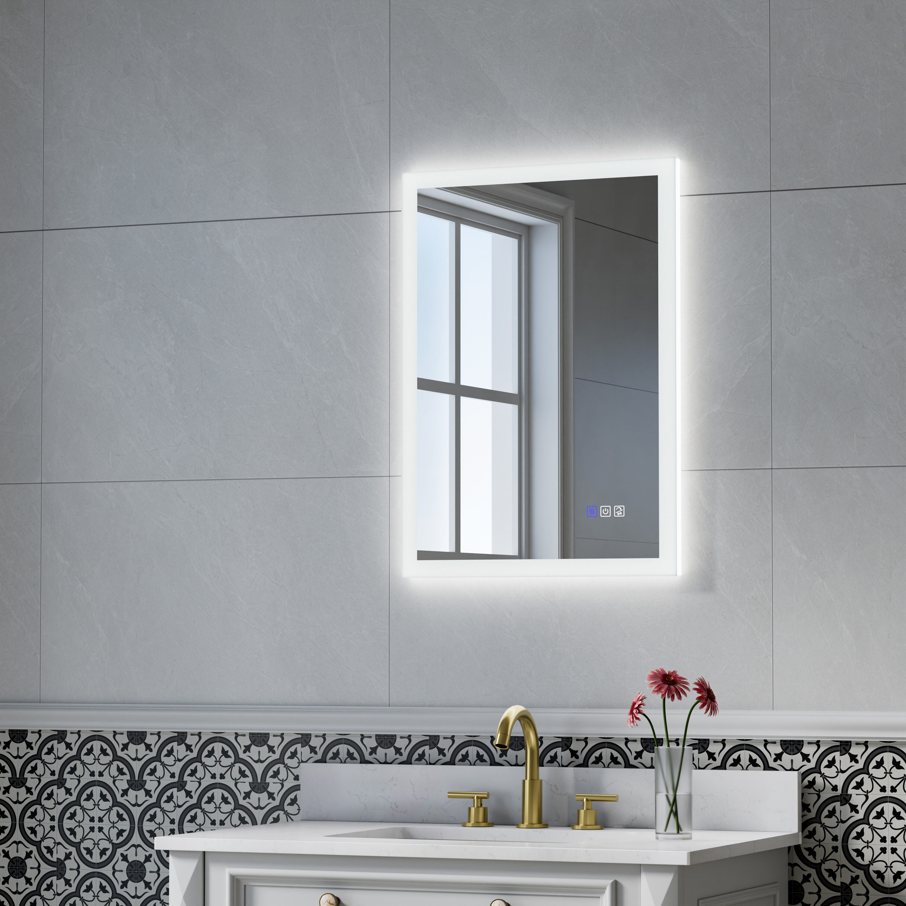 Forclover HYFE-8039CA Framed-Bath-Mirrors - View #7