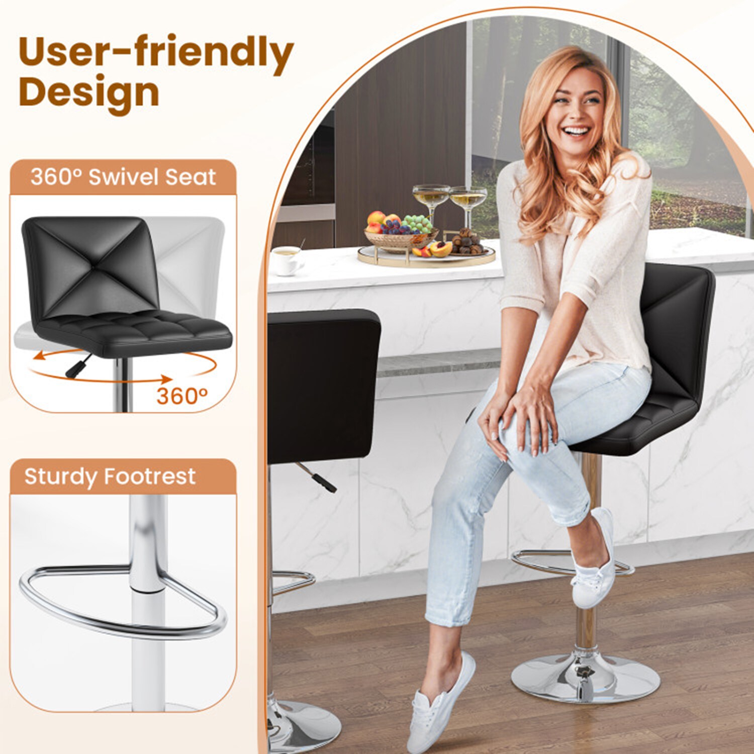 Mondawe MD-JV12126BK stools - View #6