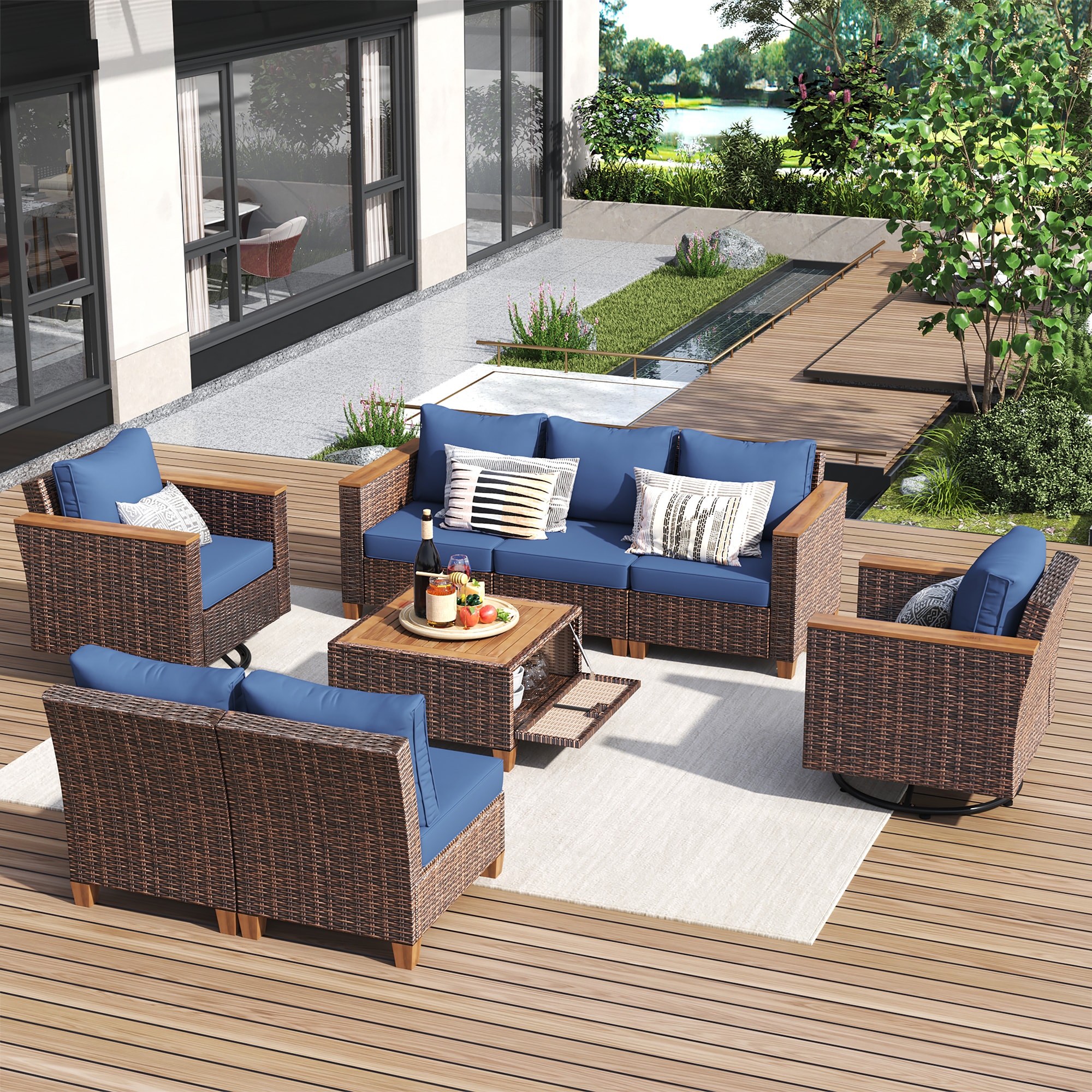 SINOFURN SYB260079BL Patio-Sofas-Daybeds - View #14