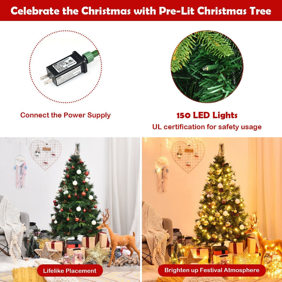 Forclover HYFW-TR812 Artificial-Christmas-Trees - View #7