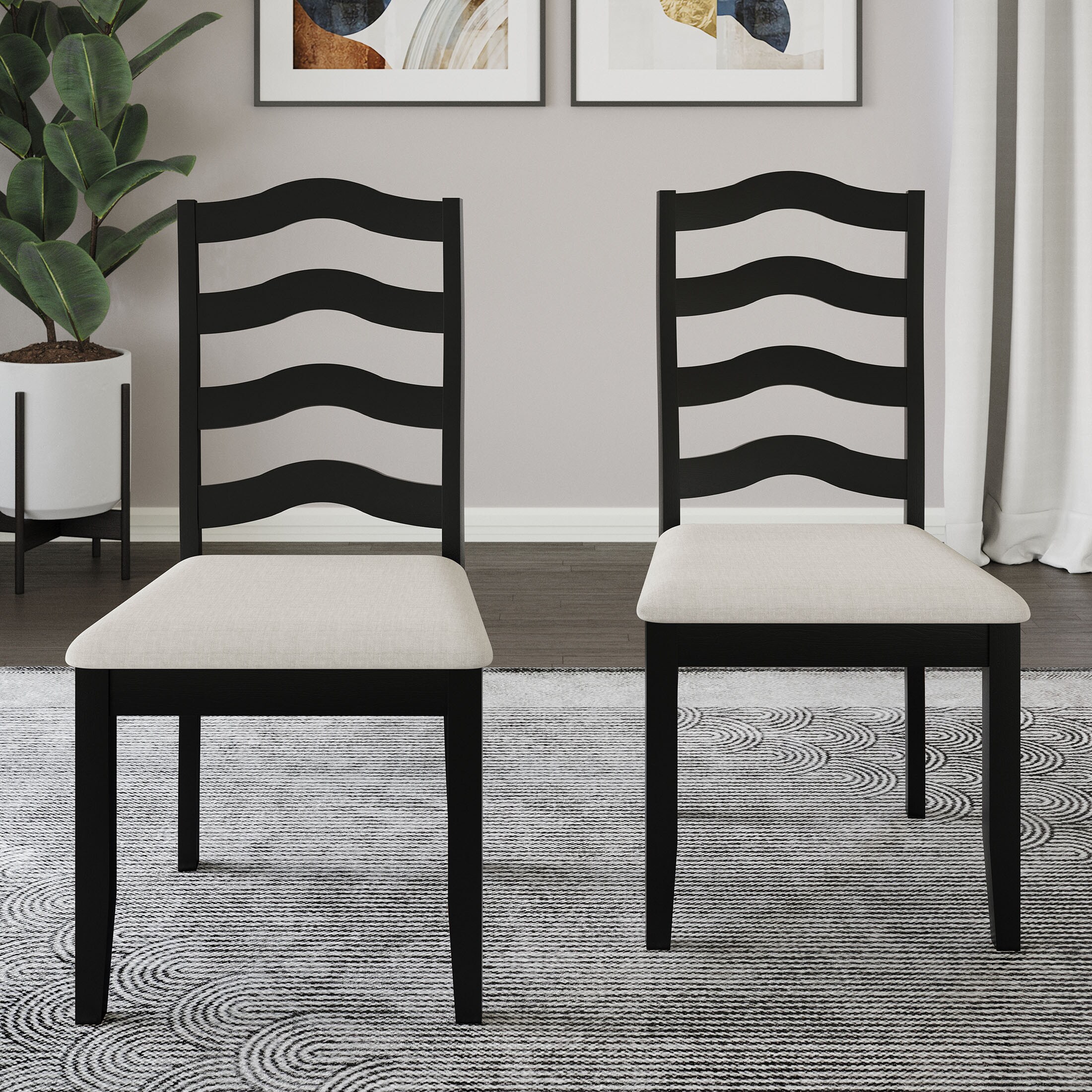 CasePiece C3069US-BK-WD-2X Dining-Chairs - View #2
