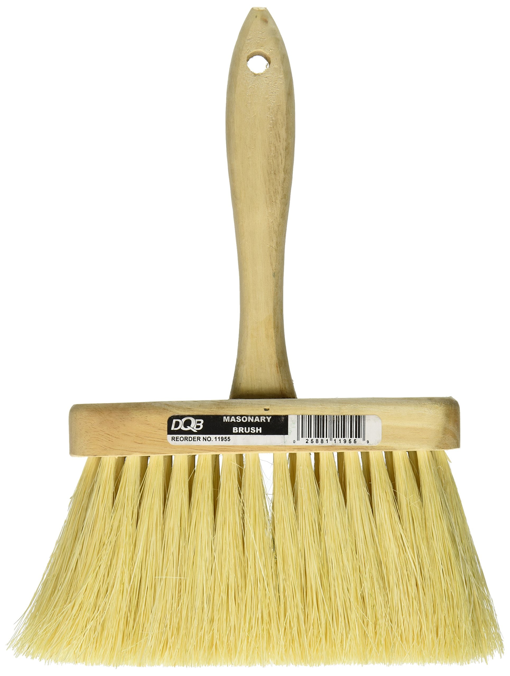 DQB Industries 6 1/2 White Tampico Masonry Brush - 4 Row