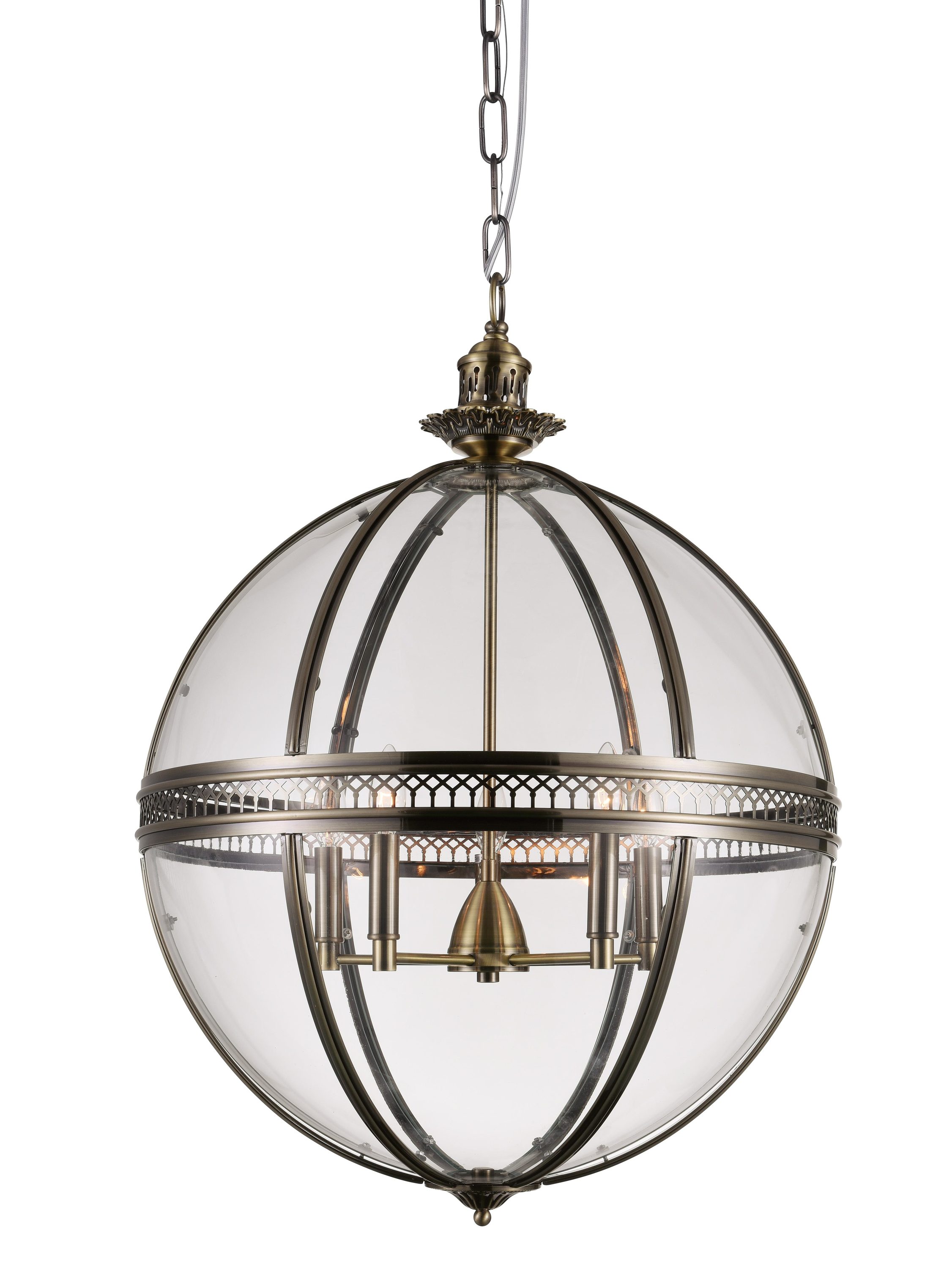 CWI Lighting Lune 5-Light Bronze Rustic Damp Rated Chandelier at Lowes.com