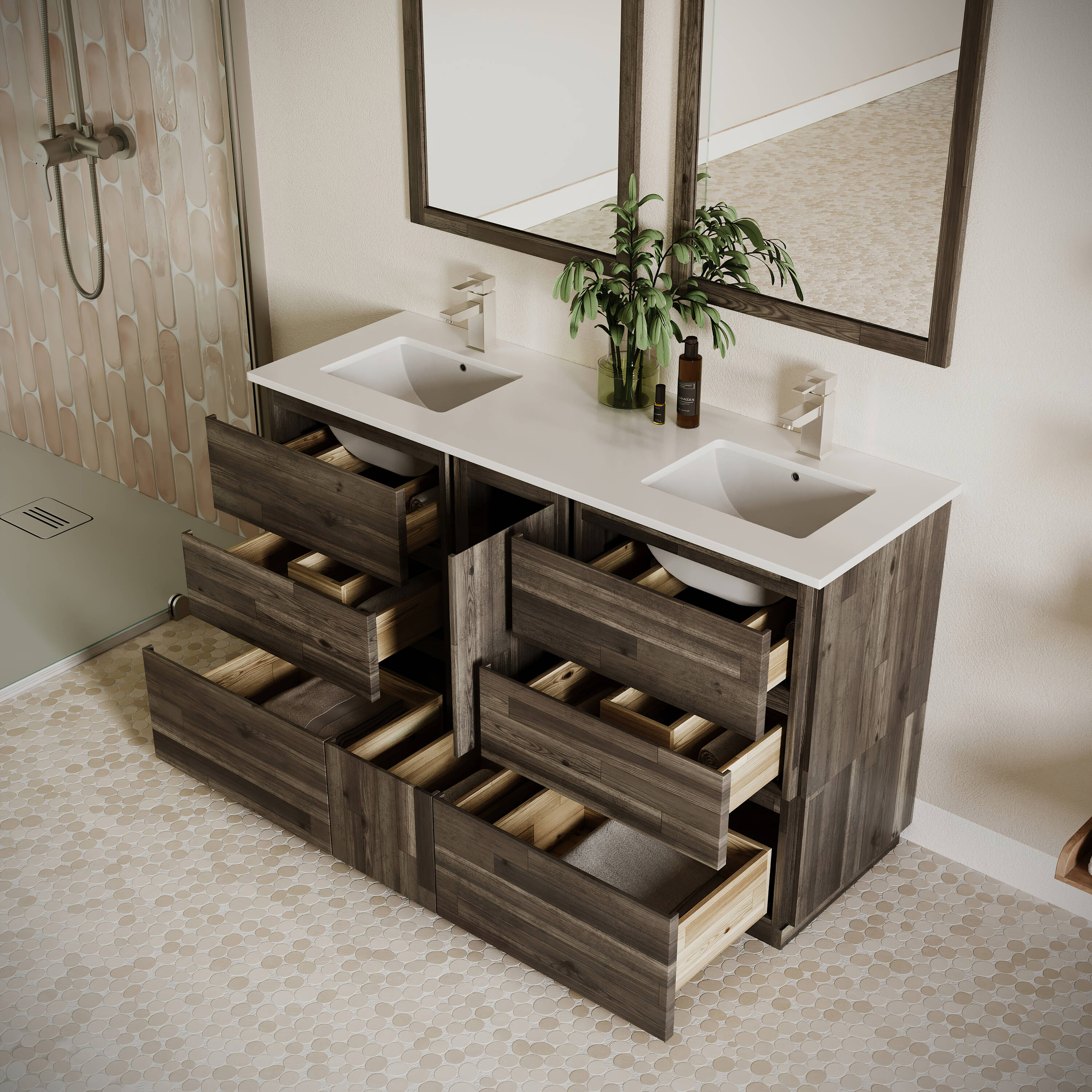 Fresca FCB31241224ACAFCCWHU Bath-Vanity-Combo - View #3