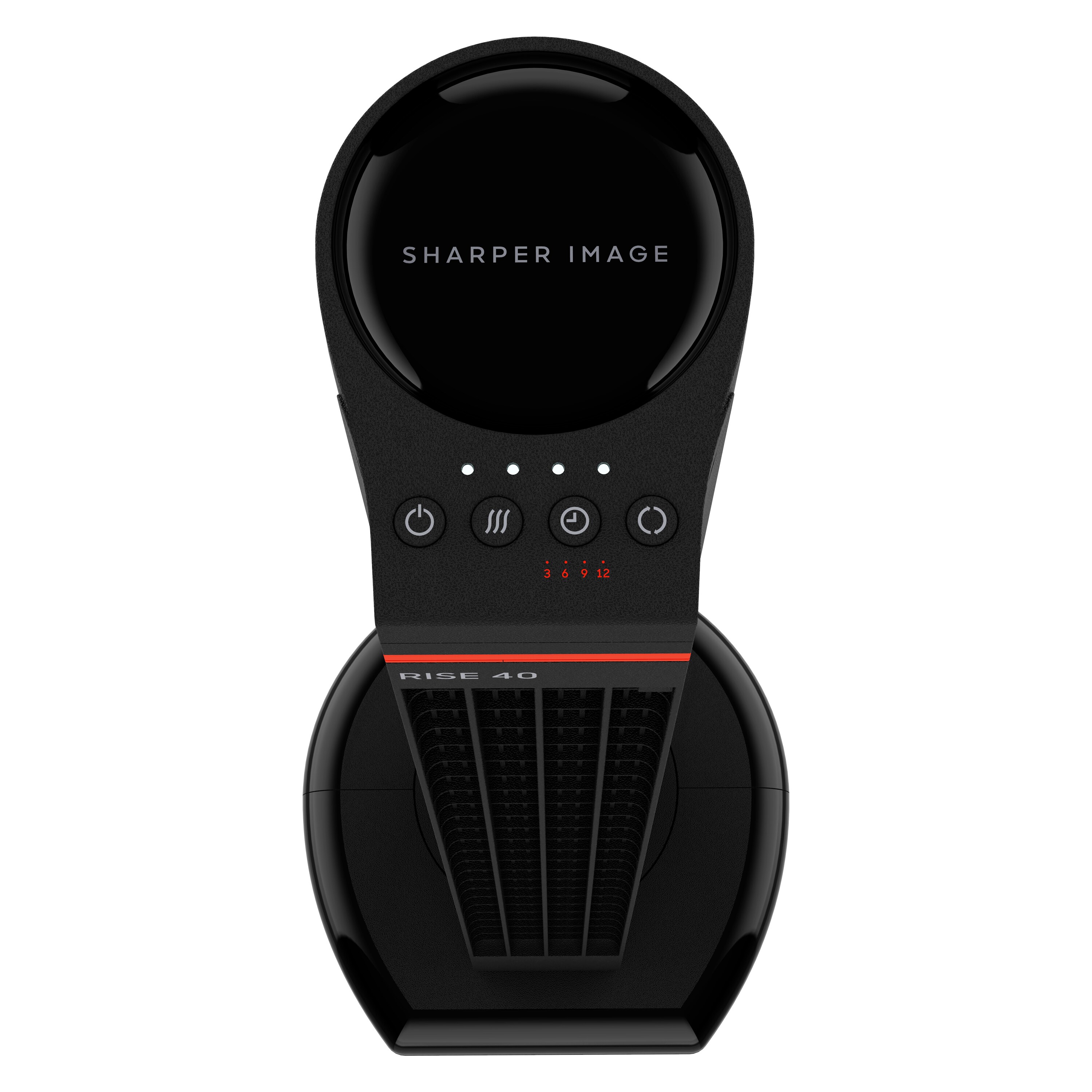 生活家電 冷蔵庫 Sharper Image 38.8-in 4-Speed Indoor Black Oscillating Tower Fan 