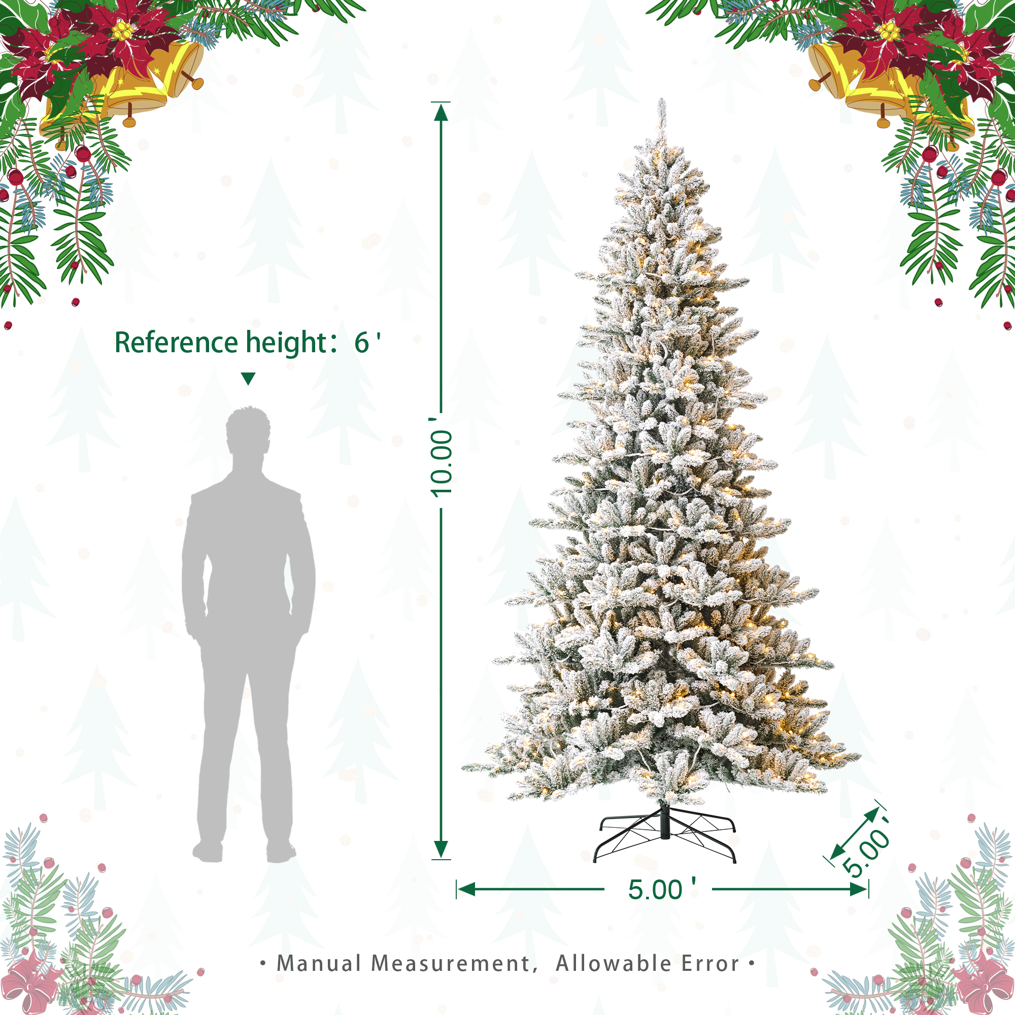 Glitzhome 2014600138 Artificial-Christmas-Trees - View #11