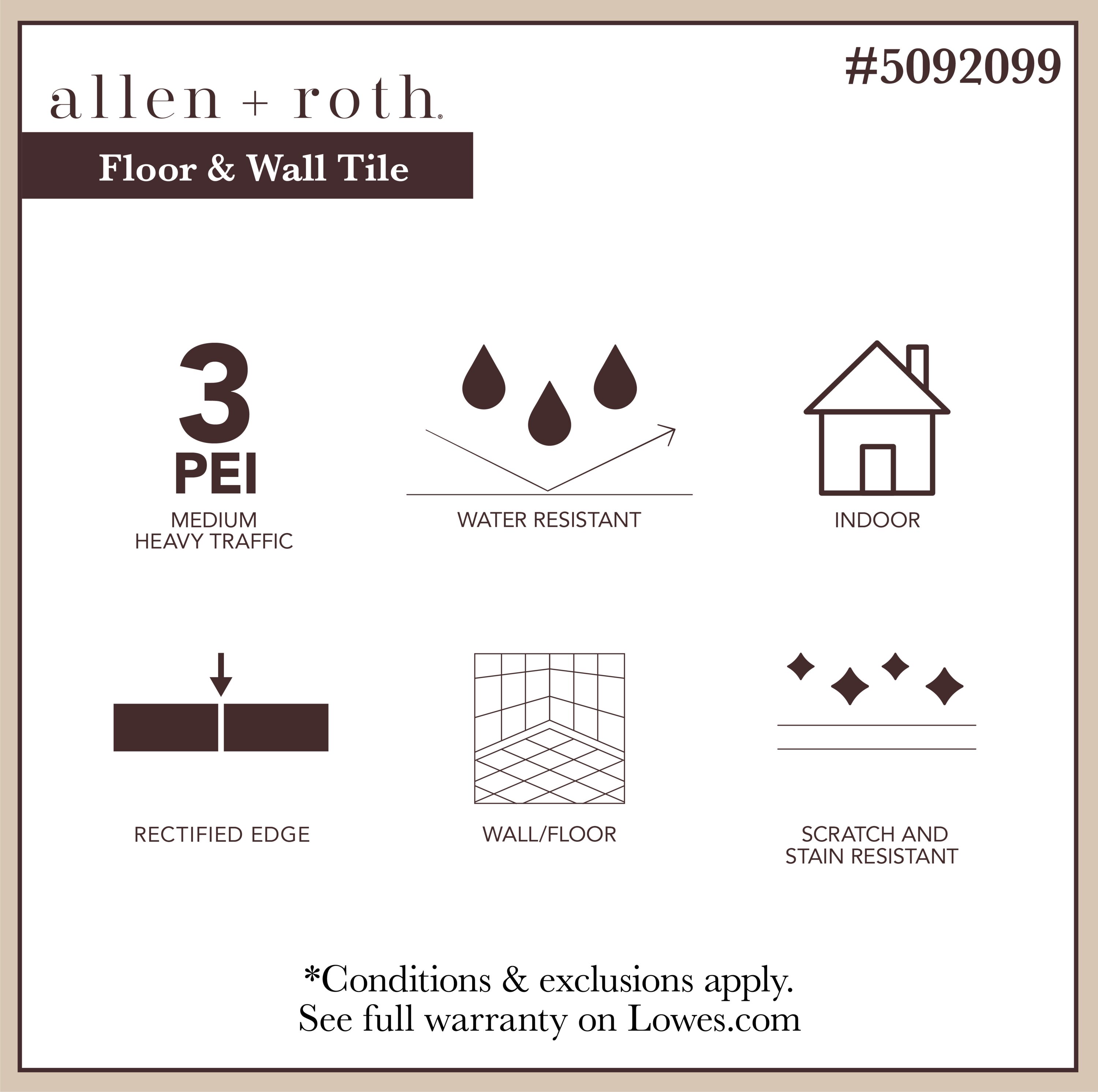 allen + roth 5092099 Ceramic-Tile - View #3
