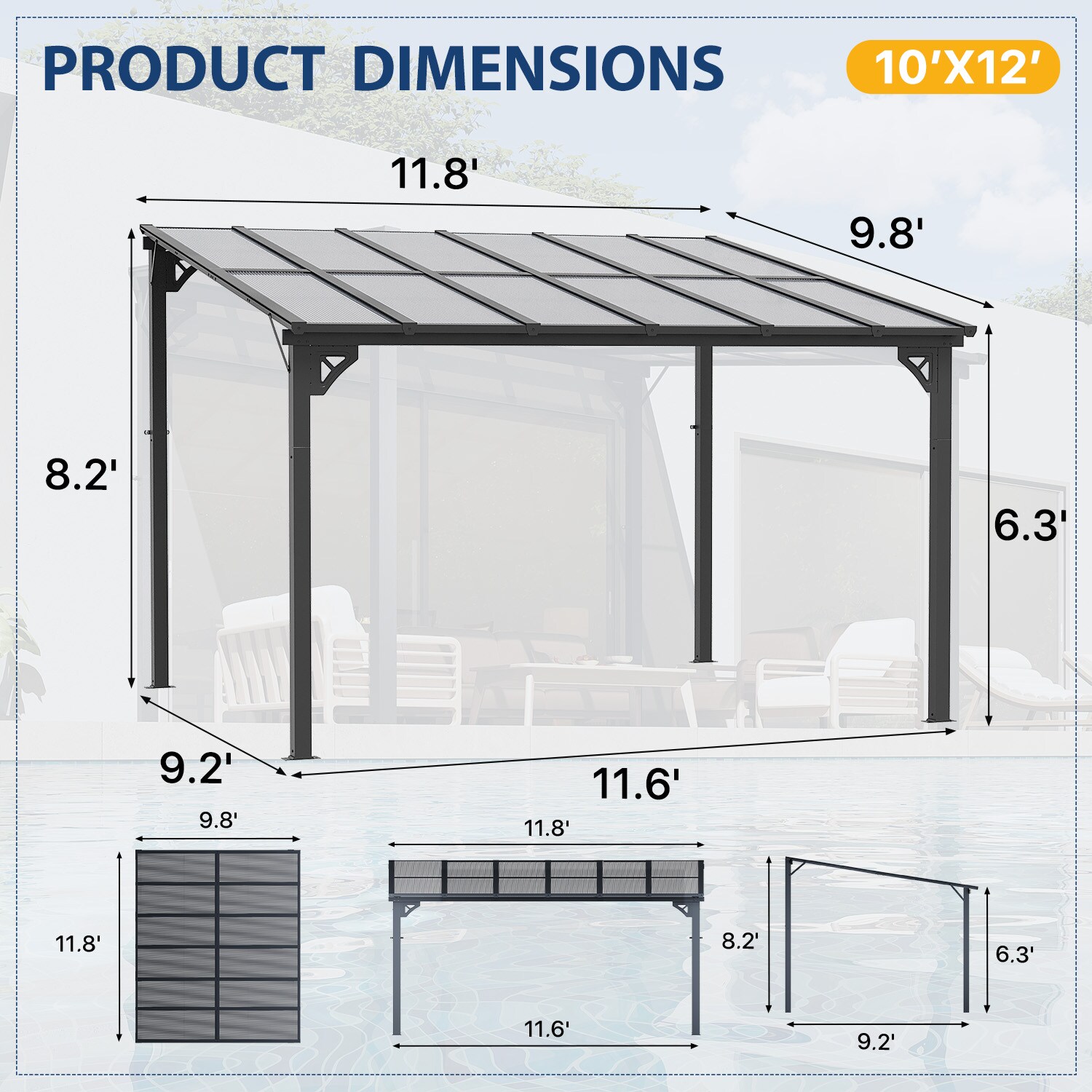 Bapipro BPSG03K47 Pergolas-2 - View #6