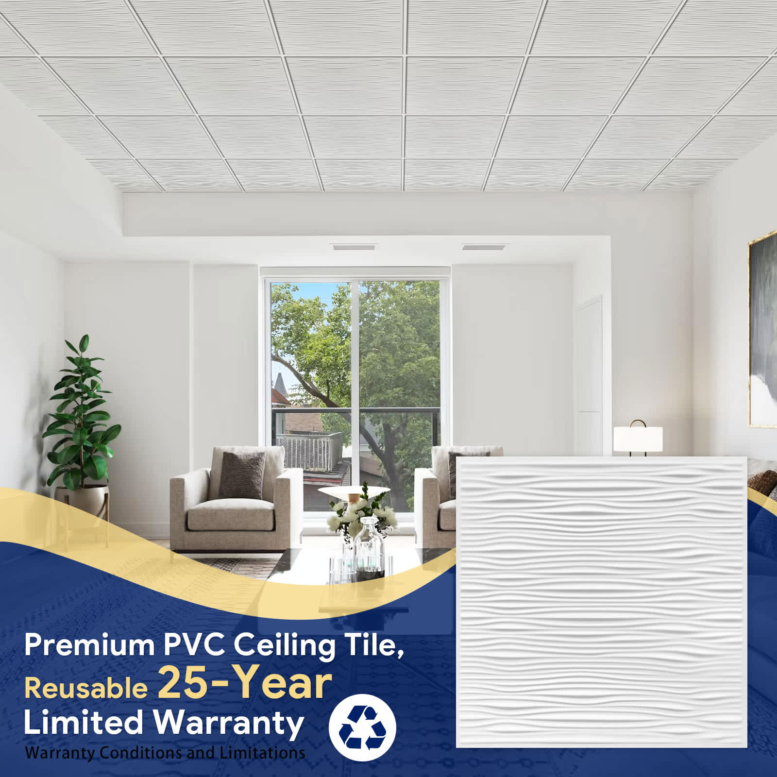 GLETOOL GL-CX06-W Ceiling-Tile - View #6