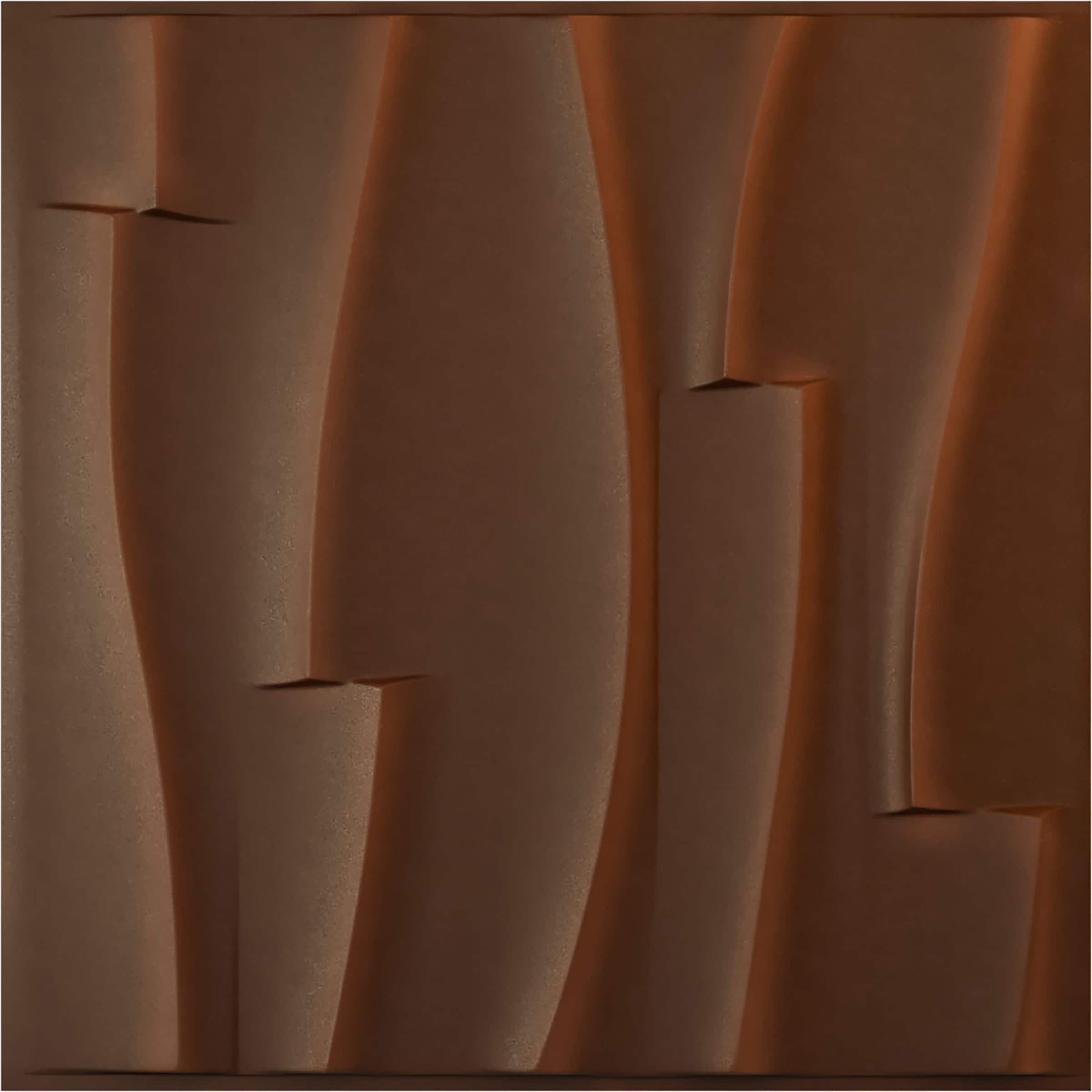 Ekena Millwork WP20X20BVDRU 19-5/8-in x 19-5/8-in Embossed Paintable/Stainable Red PVC Abstract Wall Panel ( 2.67-sq ft )