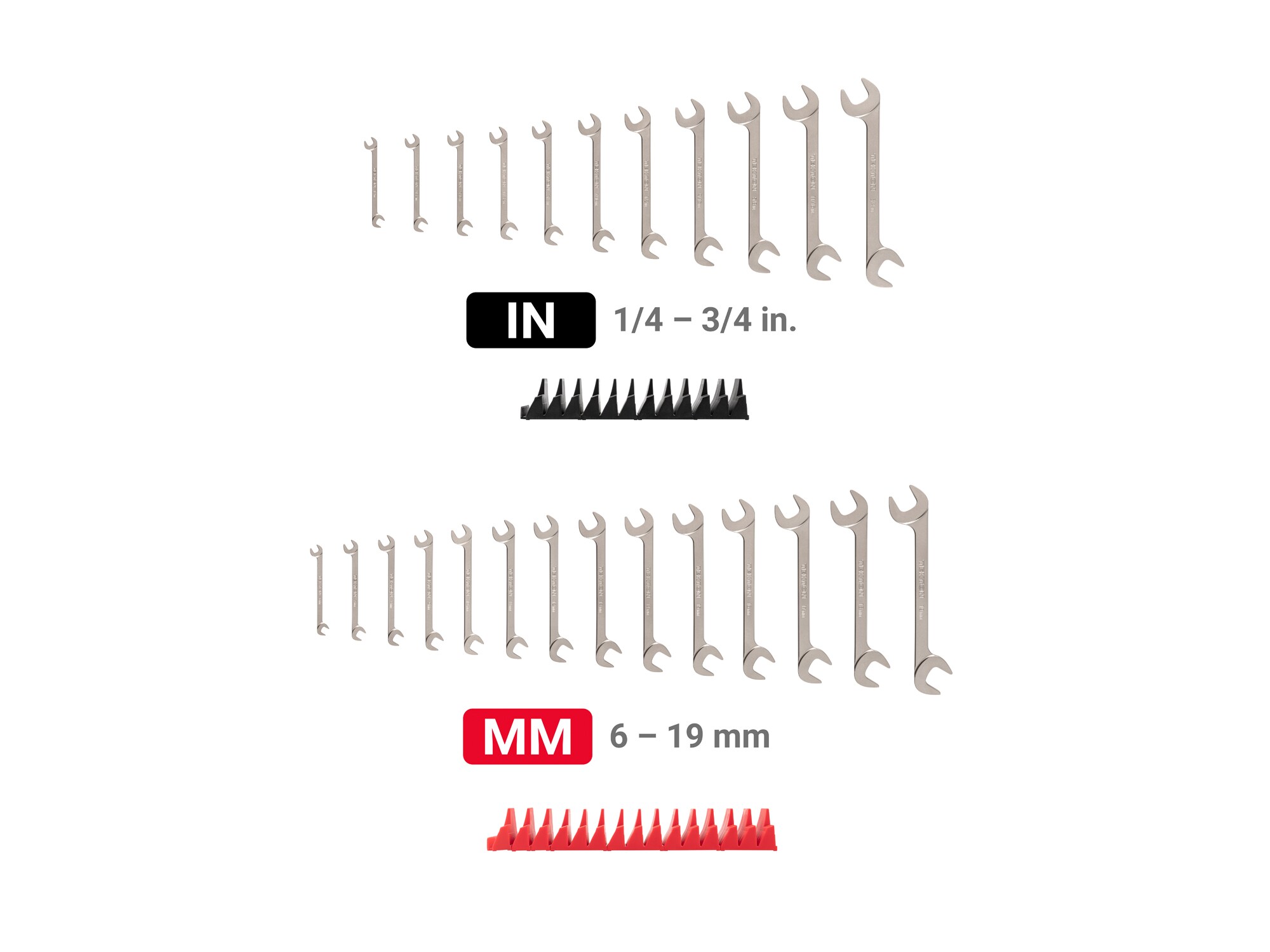 TEKTON 25-Piece Set SAE and Metric Angle Open End Wrench Includes Hard Case WAE93501 Sansujyuku sansujyuku.com