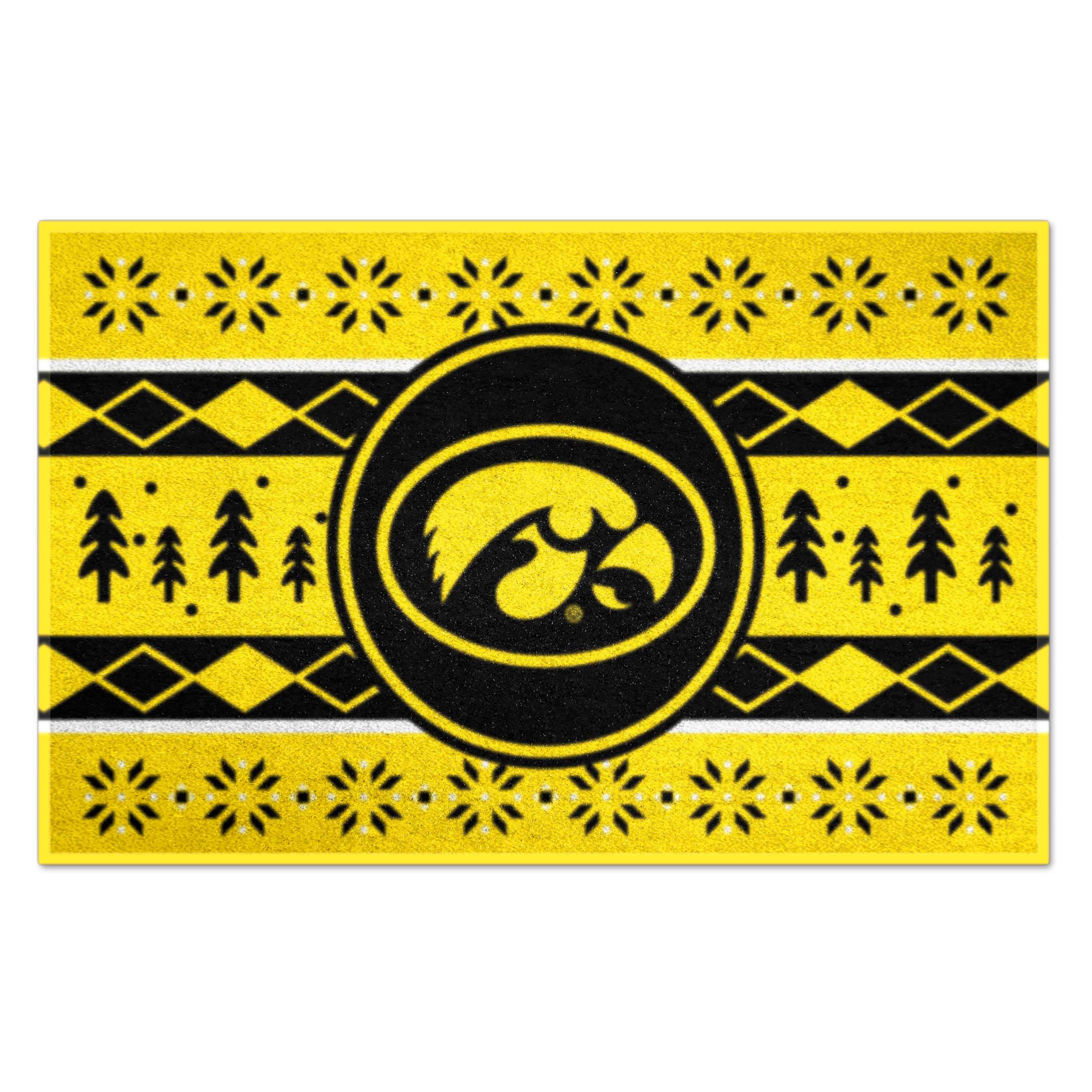 FANMATS Missouri Tigers 1-1/2-ft x 2-1/2-ft Yellow Rectangular Indoor Door Mat