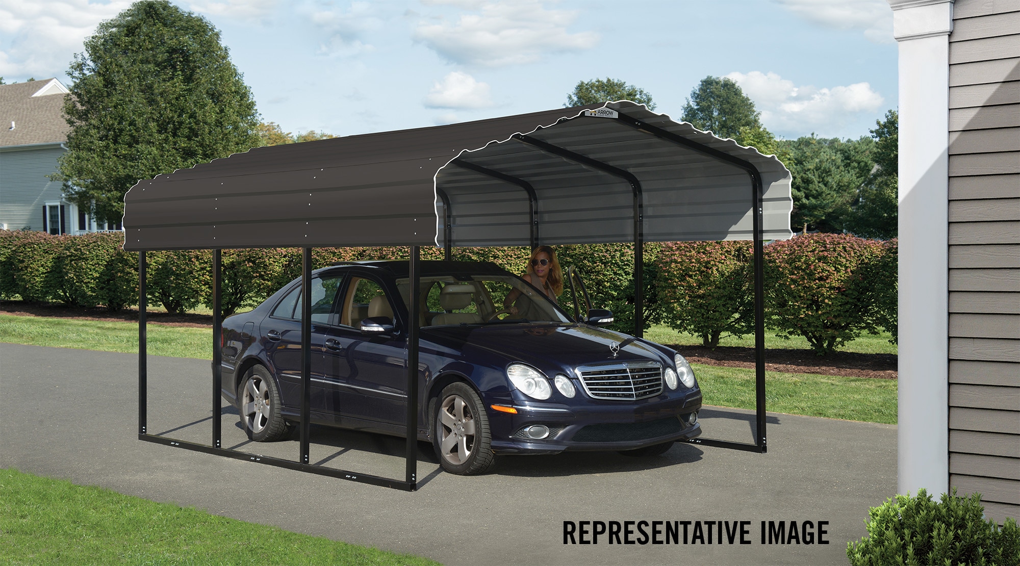 Arrow CPHC102907 Carport-Covers - View #2