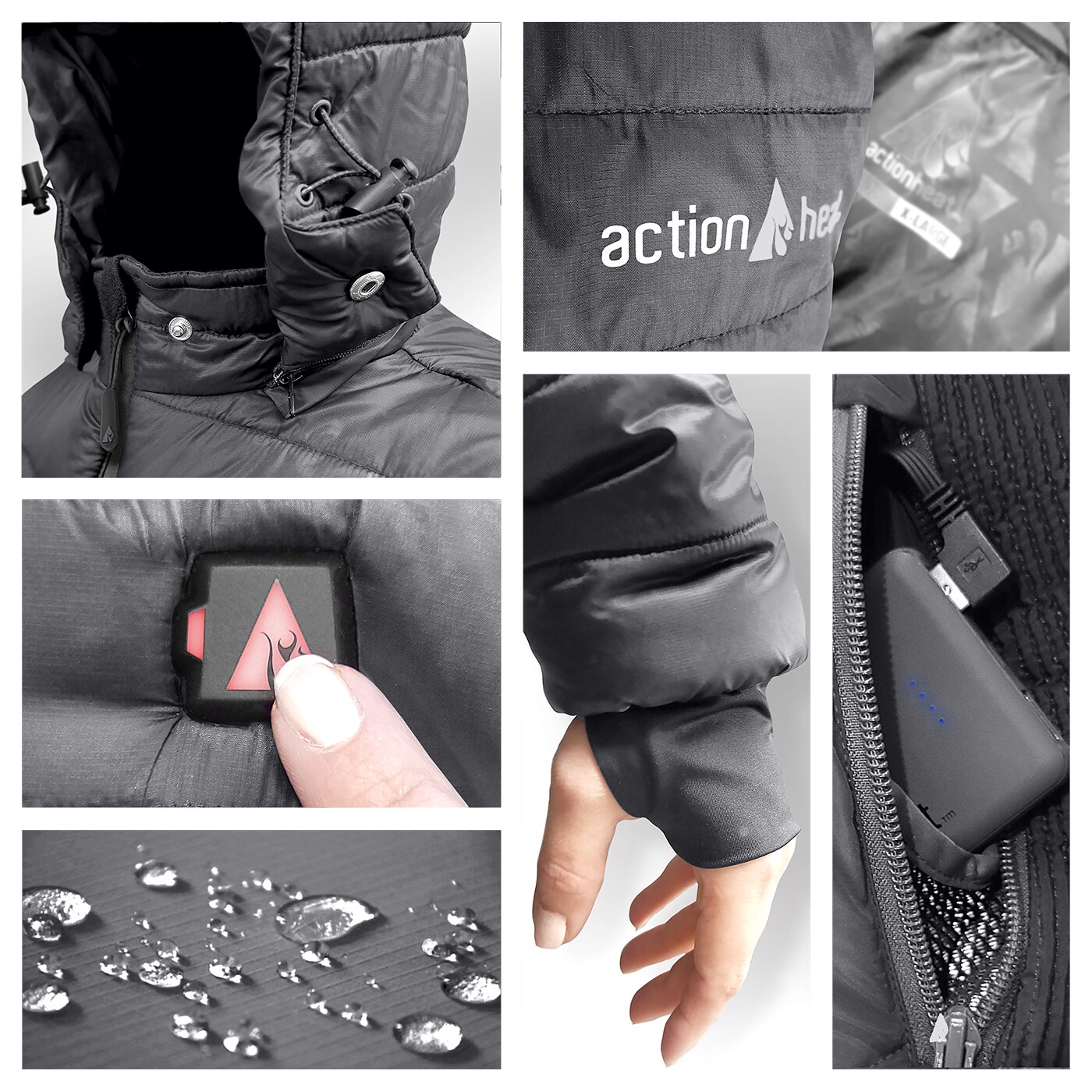 ActionHeat AH-PJKT-5V-M-G-M Jackets-Coats - View #3