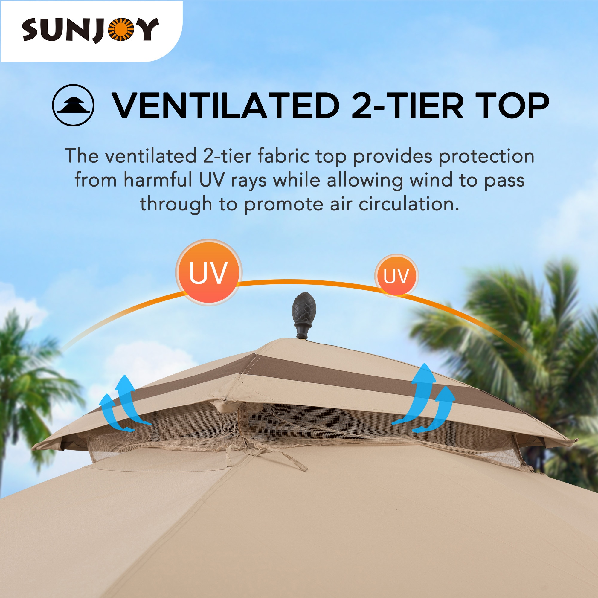 Sunjoy 168592 Wood-Resin-Gazebos - View #8