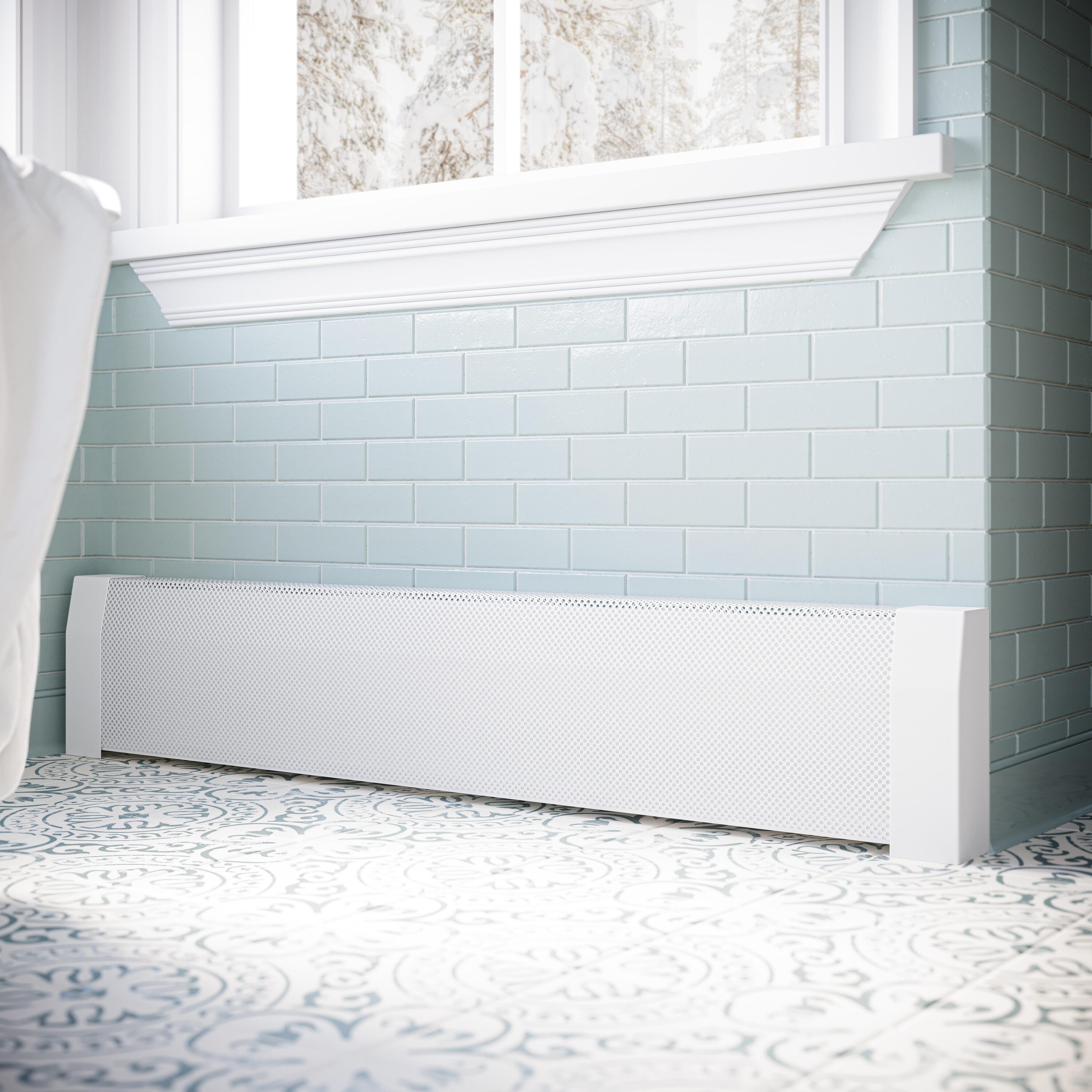Baseboarders EC002-LF-WHT Baseboard-Heater-Covers - View #5
