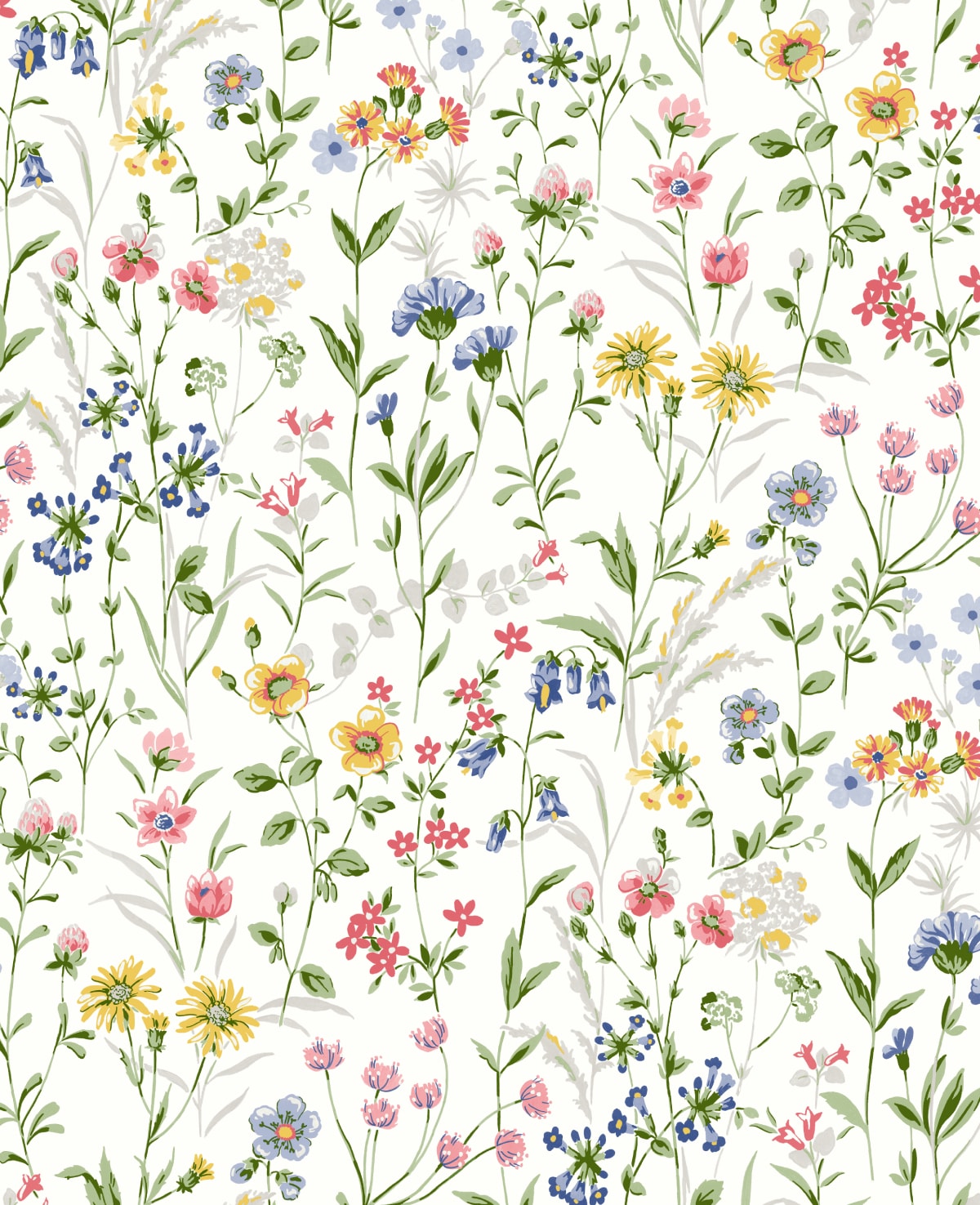 NextWall NW41901 30.75-Sq. Feet Multicolored Vinyl Floral Self-adhesive Peel and Stick Wallpaper