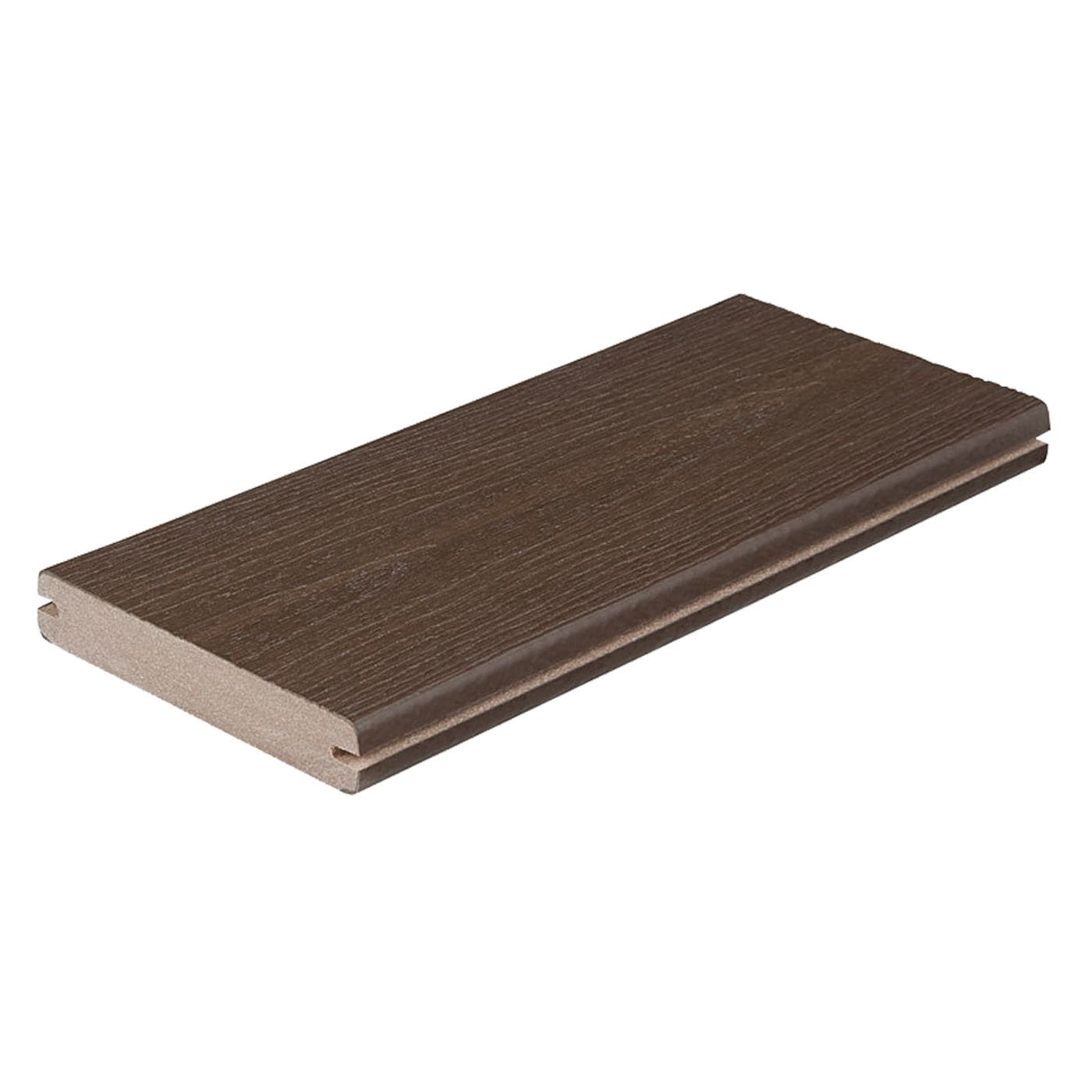 Fiberon 10336 Sanctuary 1-in x 5-1/4-in x 12-ft Espresso Grooved Composite Deck board
