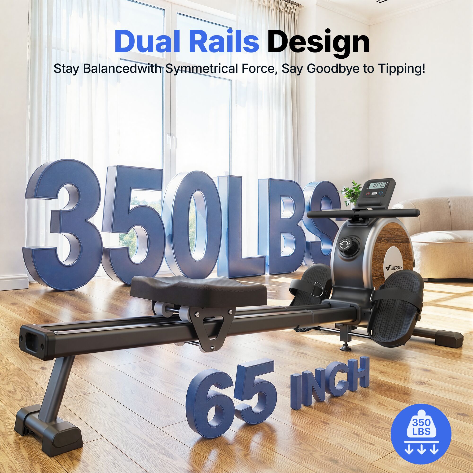 Merach MR-R02B11-US Rowing-Machines - View #8