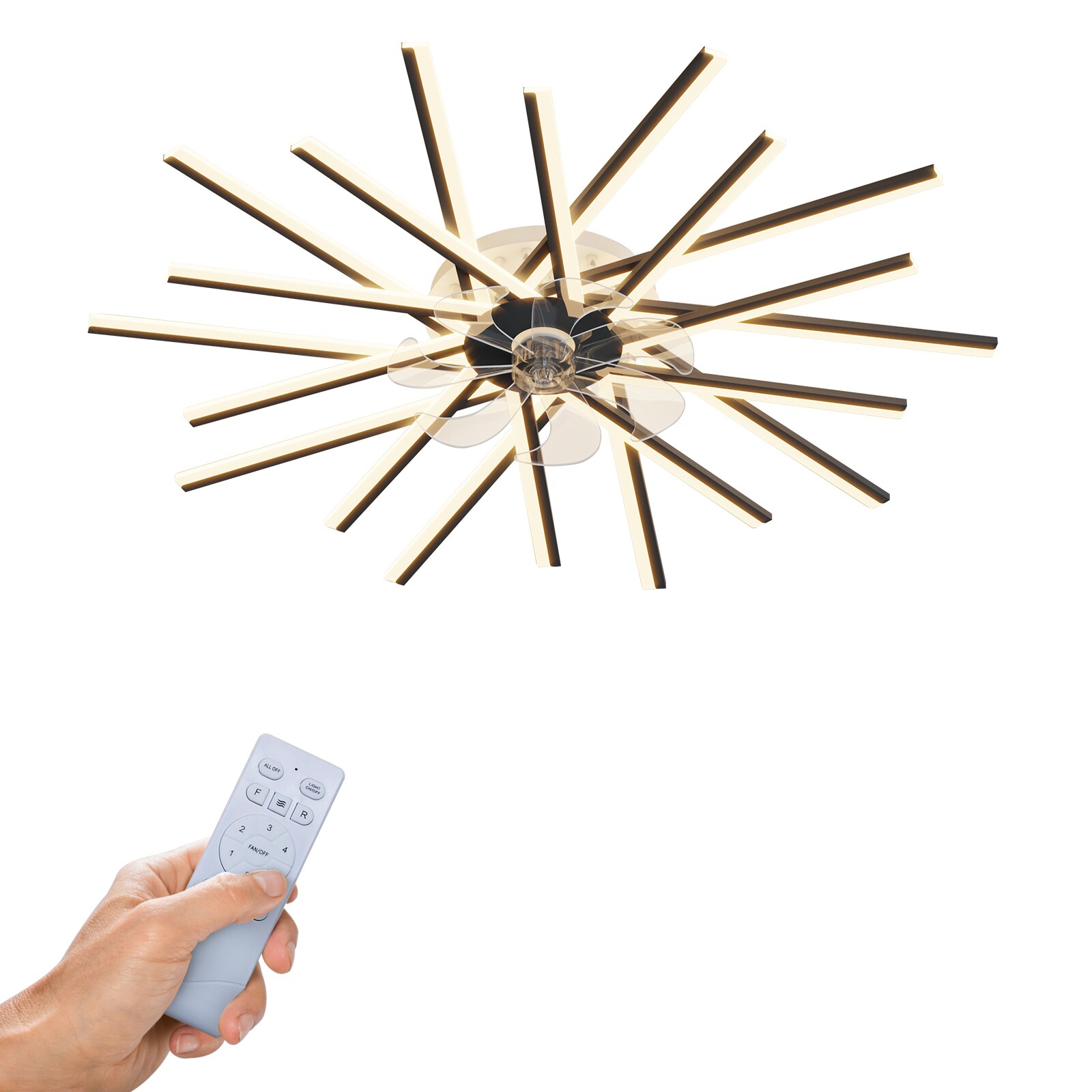 WELLFOR TTC50344 Ceiling-Fans - View #2