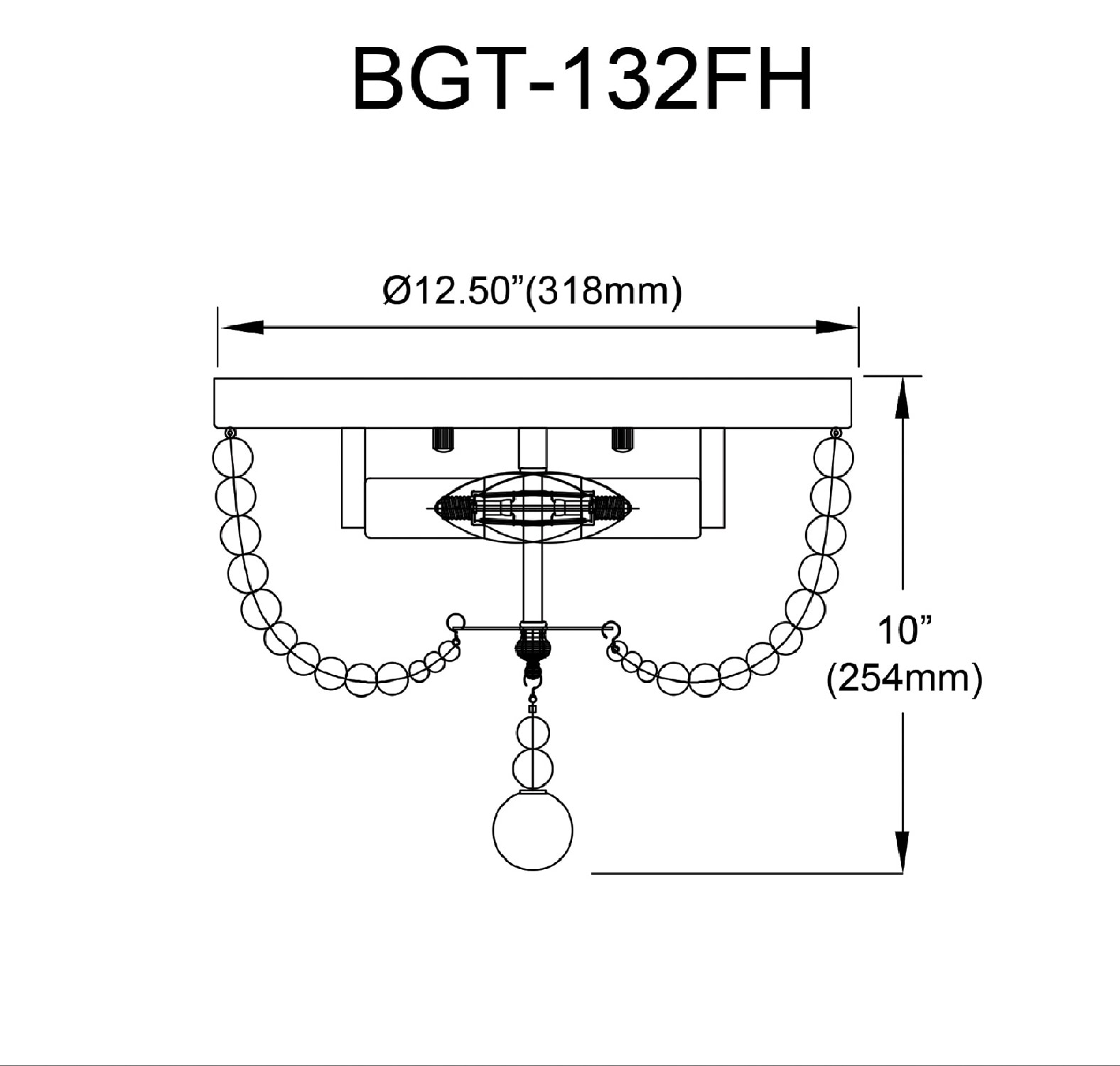 Dainolite BGT-132FH-VW flushmounts - View #4