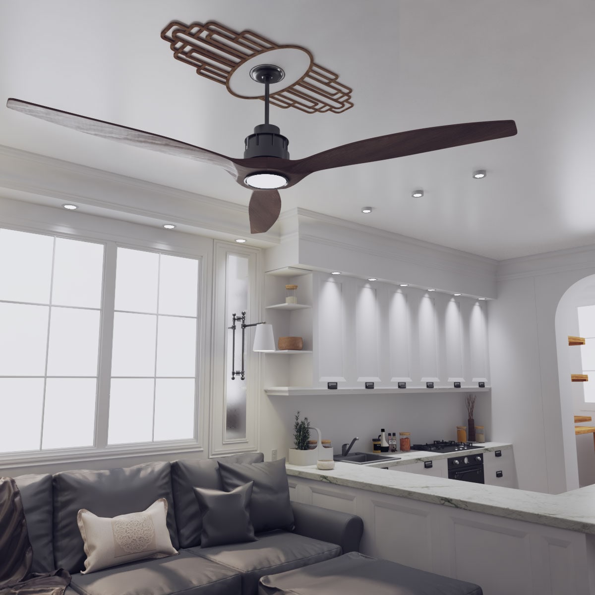 Ekena Millwork CMWP20X10X0250EBWA Ceiling-Medallions - View #7