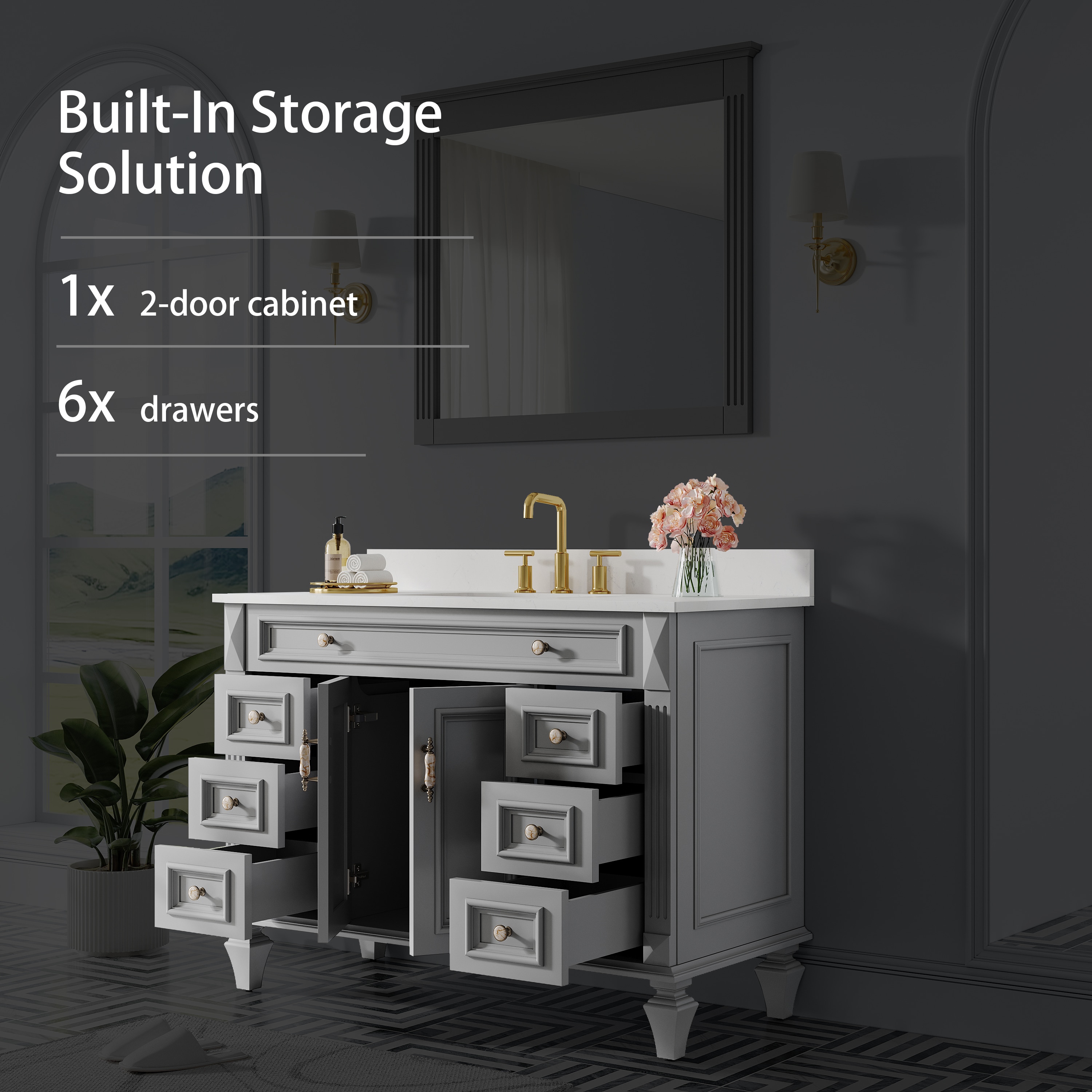 Forclover MF01AR-48TG Bath-Vanity-Combo - View #3