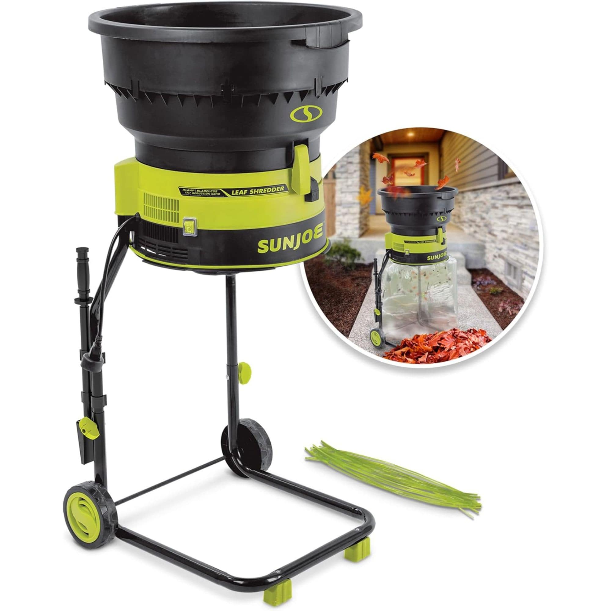Sun Joe 416436 15-Amp Bladeless 8000 RPM Electric Leaf Mulcher and Shredder