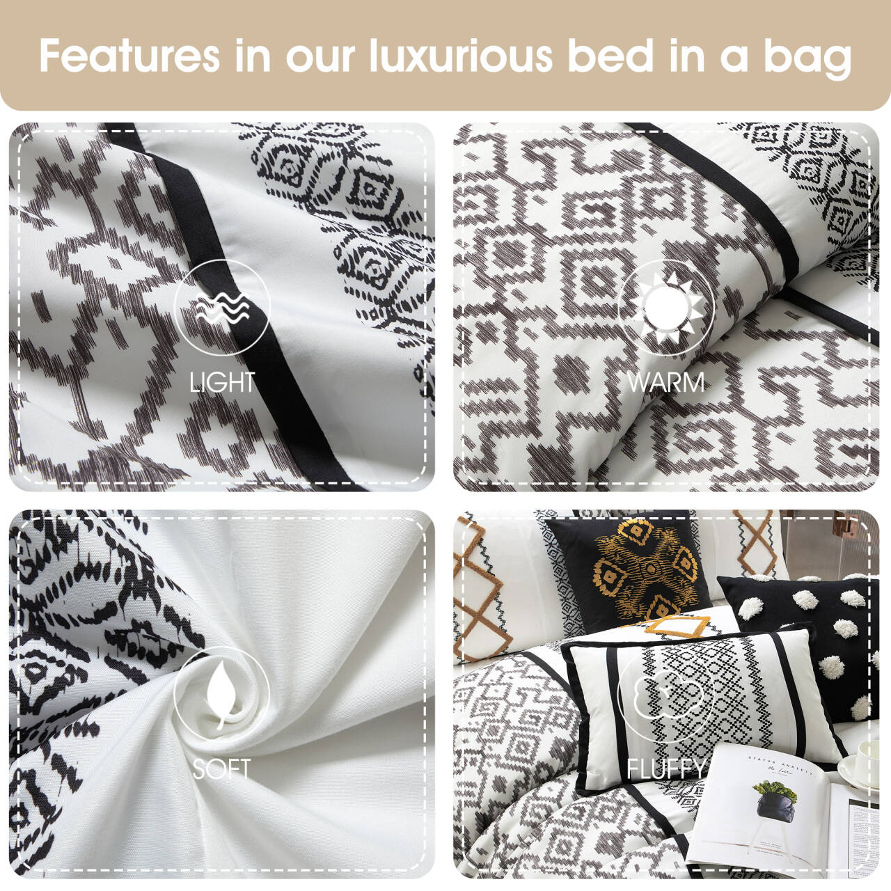 Nanshing ANTHONY7-CK-BKGD bedding - View #6