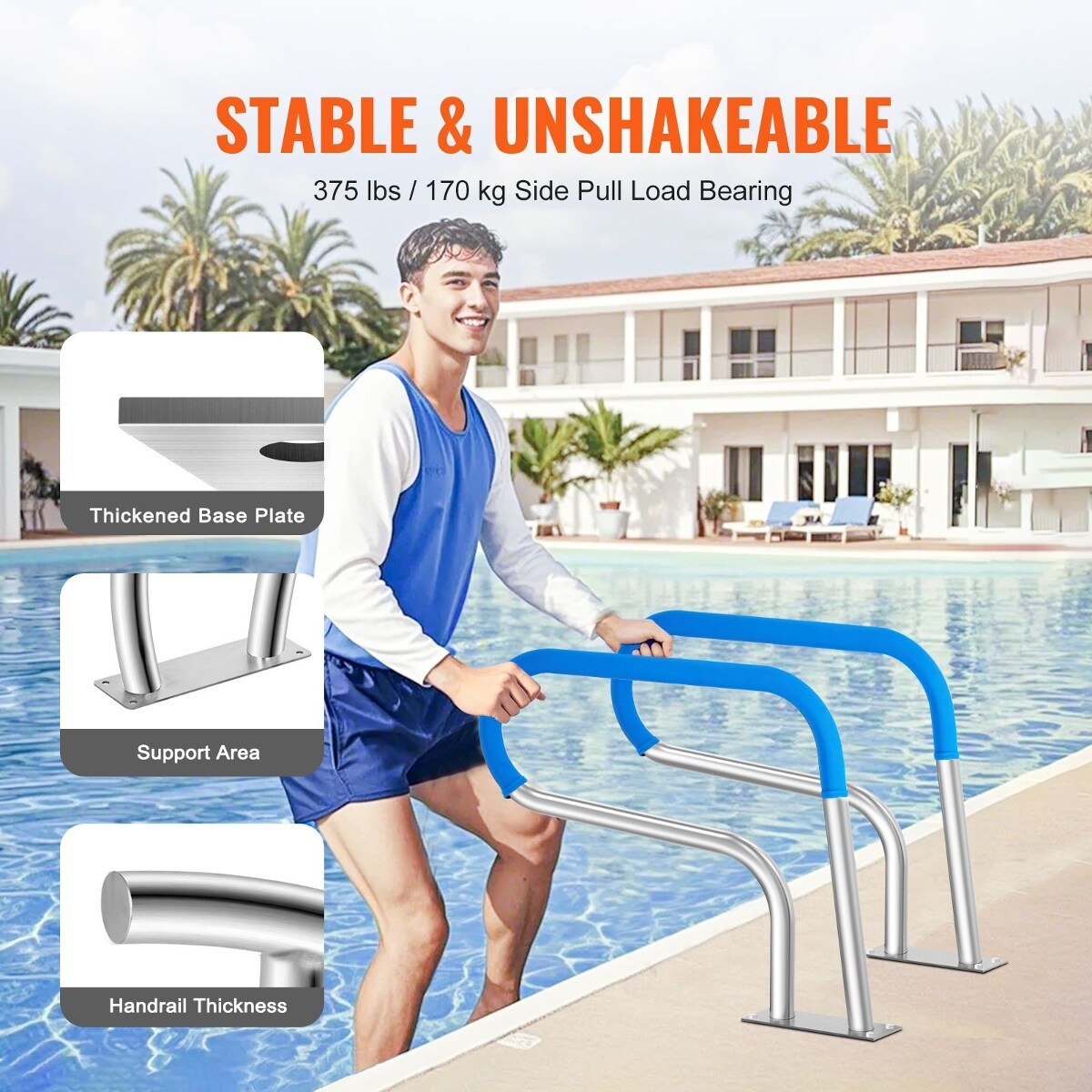 Tooliom D0102HS0JDX Above-Ground-Pool-Lad-Steps - View #3