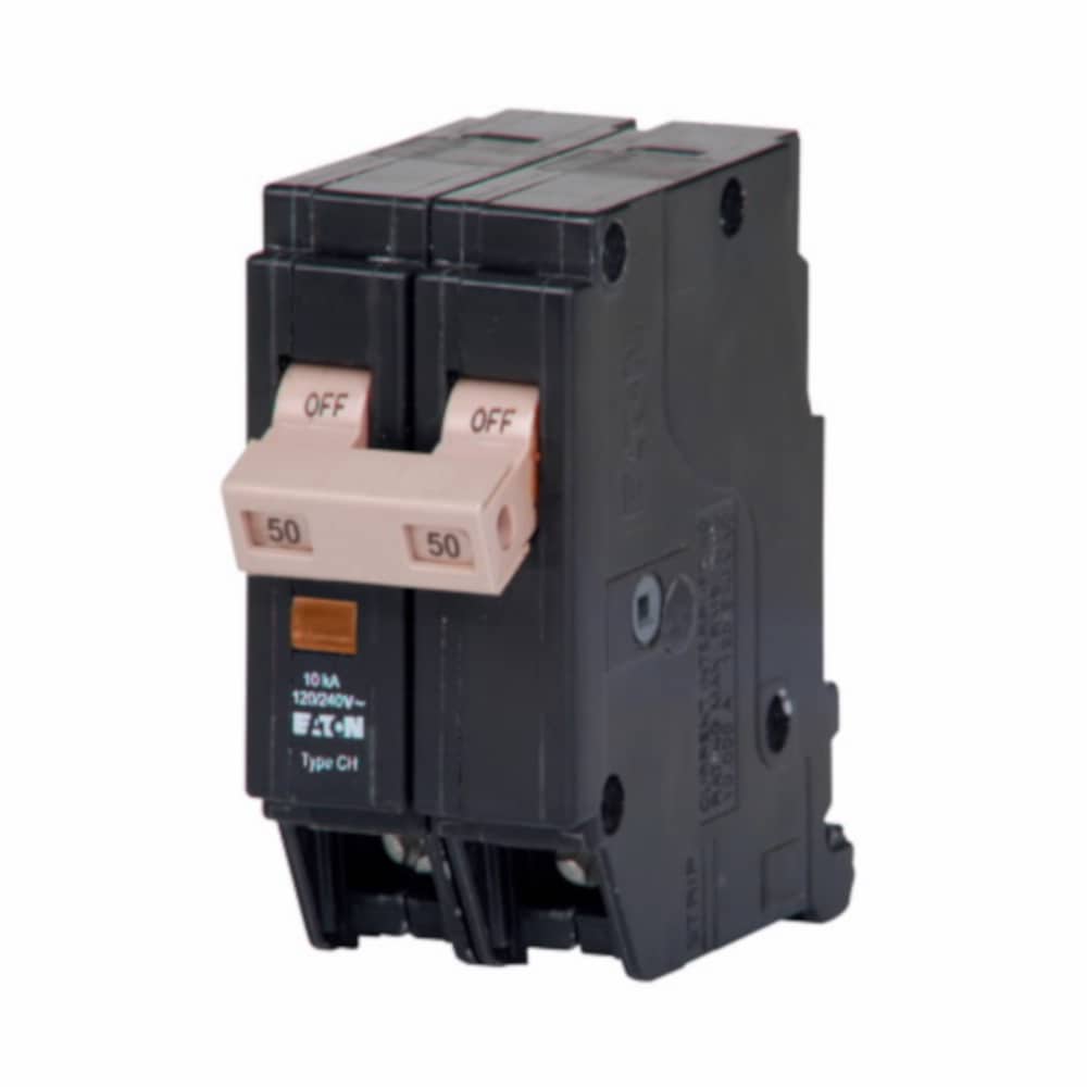 Eaton 370850 Type CH 50-amp 2 -Pole Standard trip Plug-On Neutral Circuit Breaker