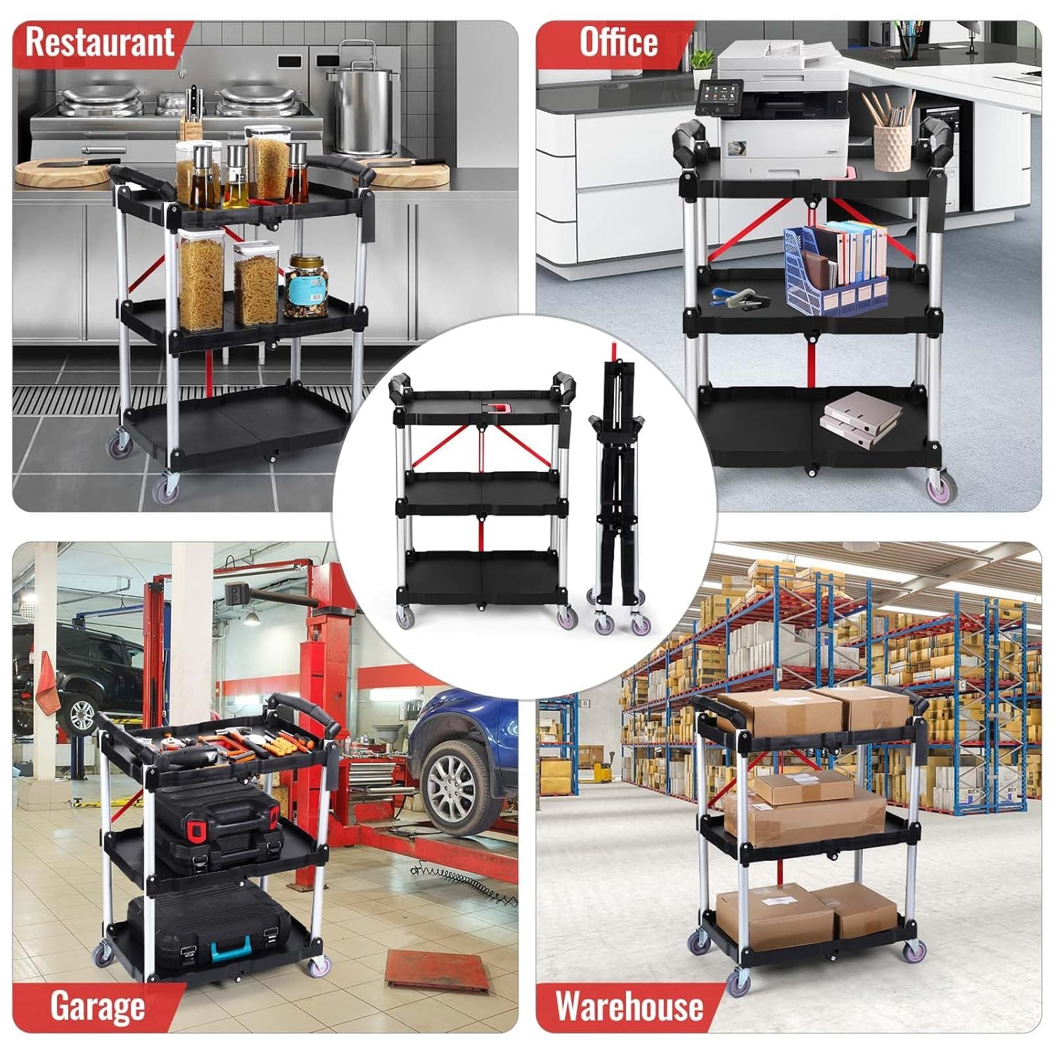 GarveeLife C3H-XIGSRZ-HWE12AF Utility-Carts - View #3