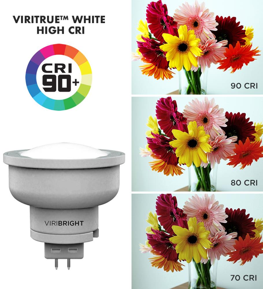 Viribright 50-Watt EQ MR16 GU5.3 LED Indoor Flood Light Bulb