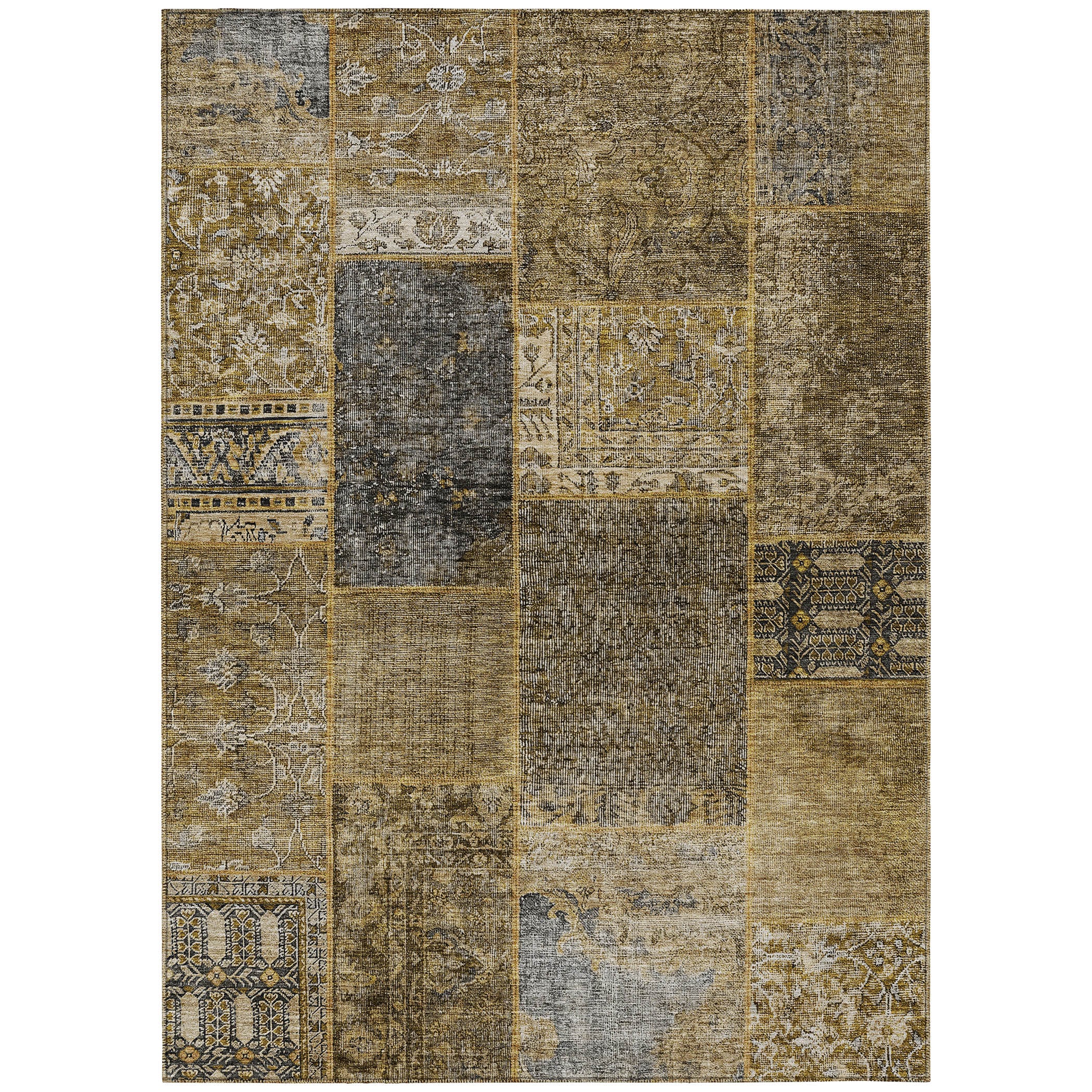 Addison Rugs ACN669BR10X14 Chantille ACN669BR 10 x 14 (ft) Polyester Brown Rectangular Indoor/Outdoor Geometric Machine washable Area rug