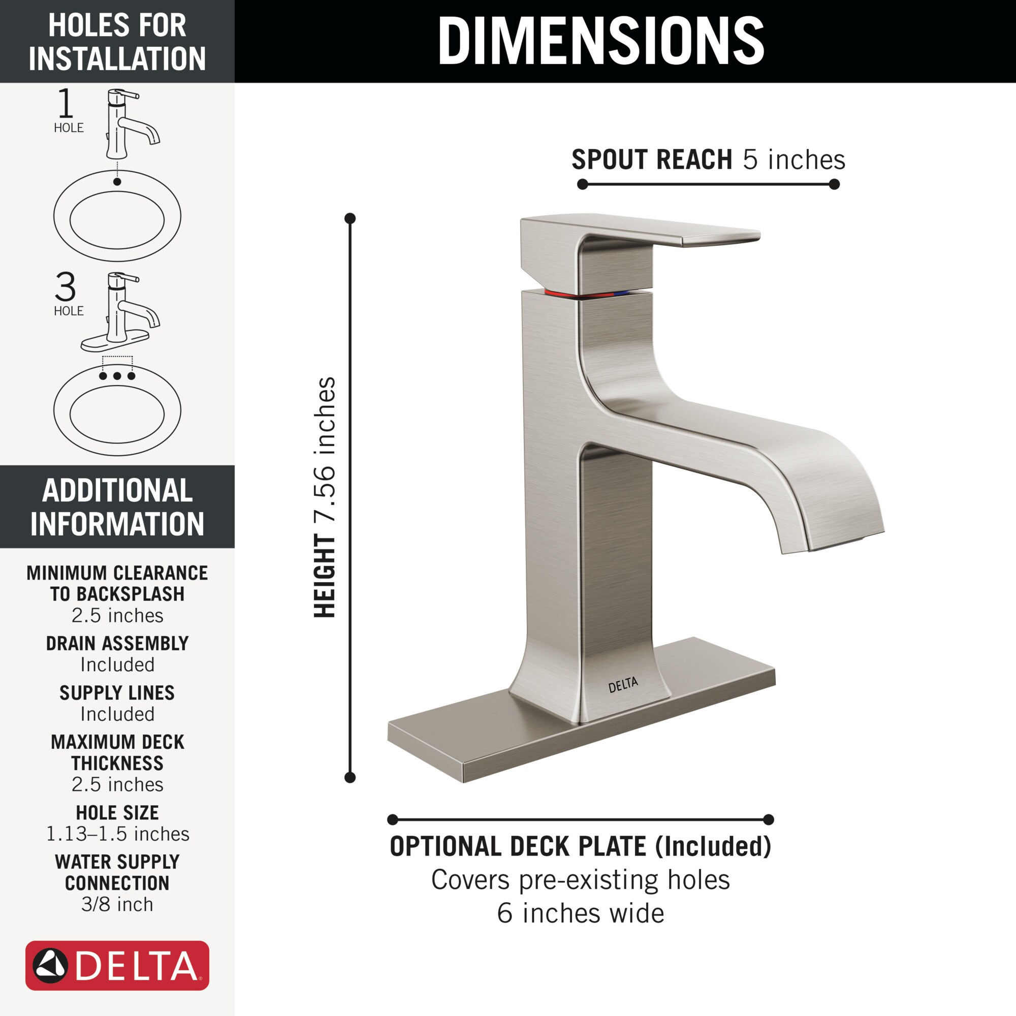 Delta 539-SSMPU-DST Lavatory-Faucets - View #4