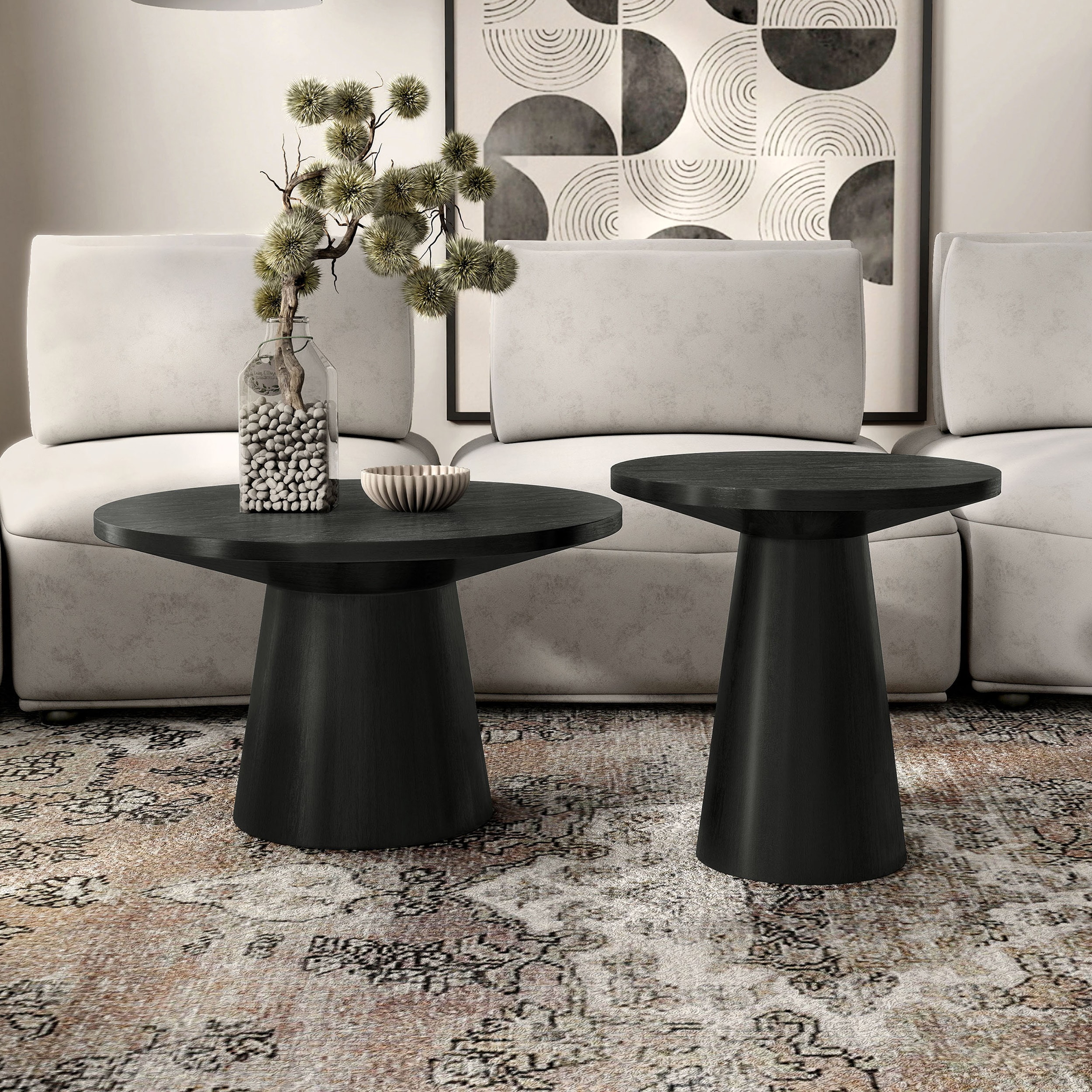 Furniture of America IDF-4222BK-2PC Accent-Table-Sets - View #5