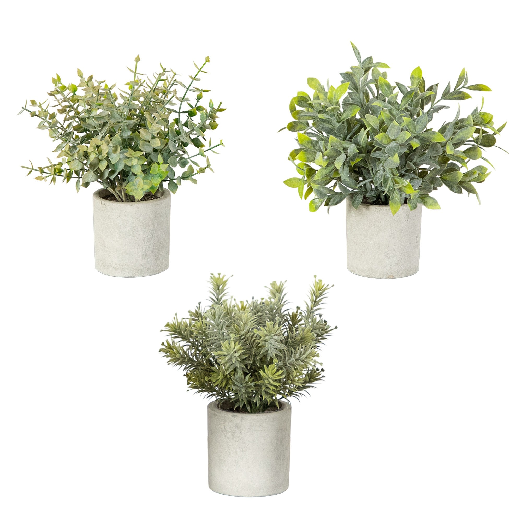 Nearly Natural - 8-in Green Indoor Desktop Eucalyptus Artificial Plant