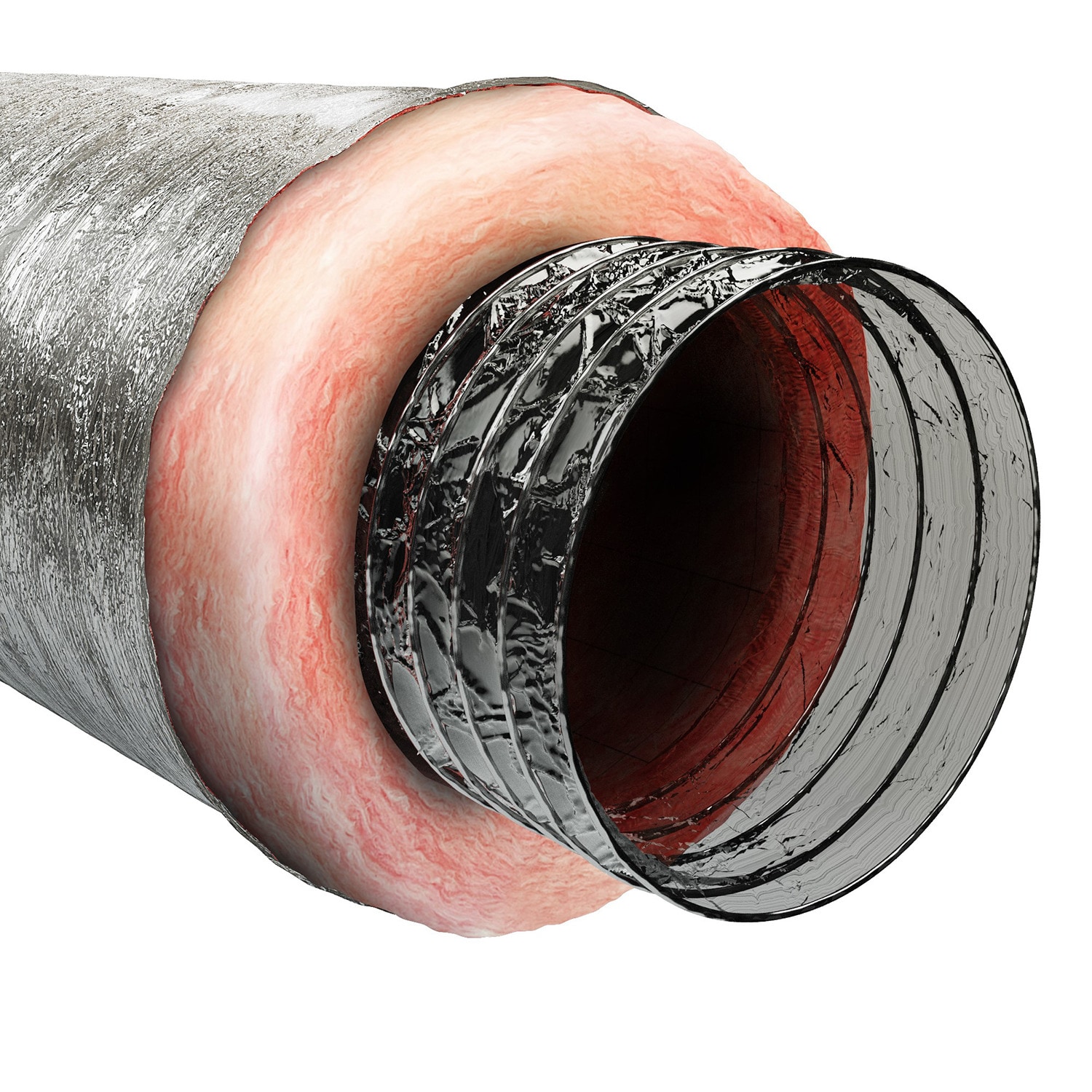 Imperial 6 In X 300 In Insulated Polyester Flexible Duct R 8 In The