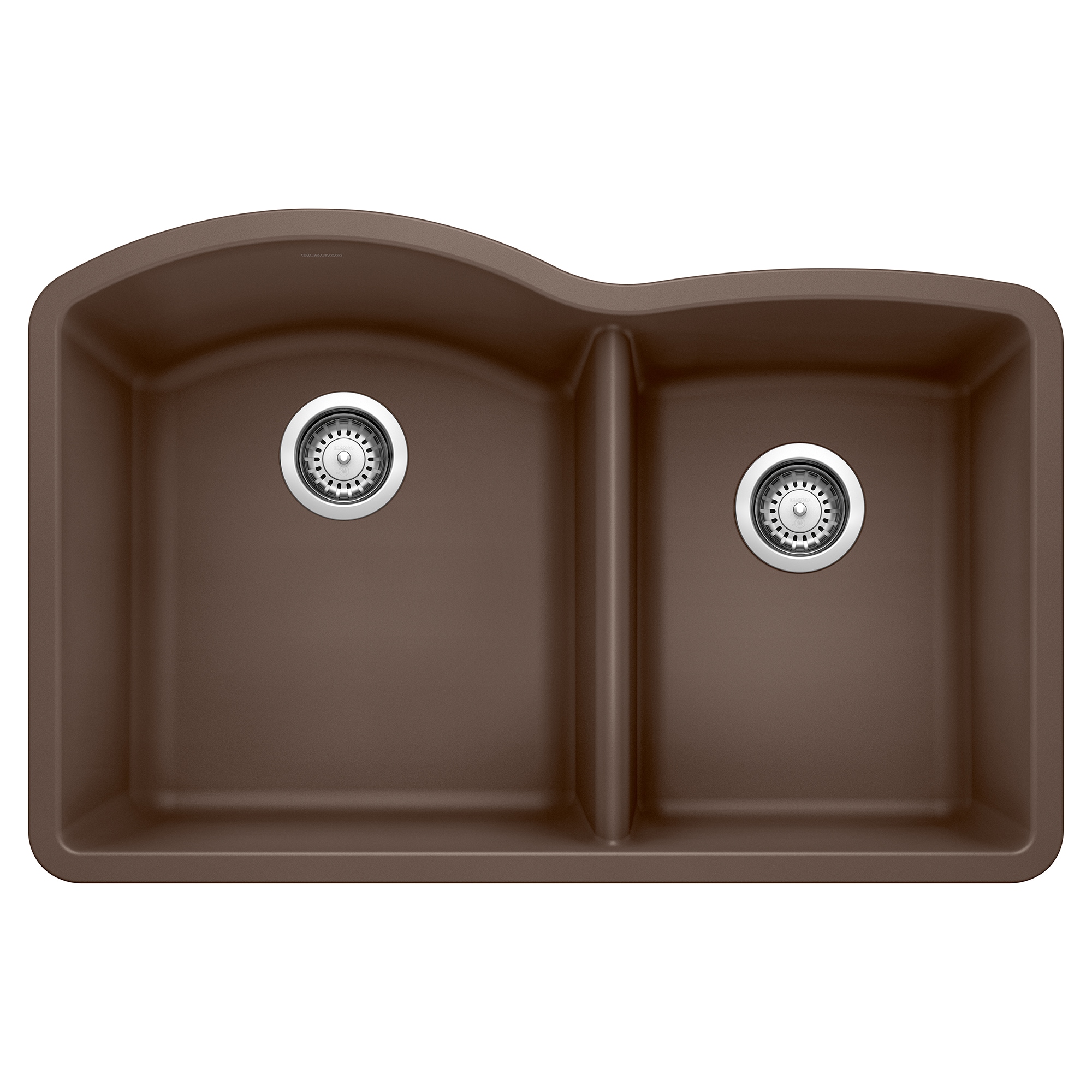 BLANCO 440177 Diamond Silgranit Undermount 32.07-in x 20.92-in Granite Double offset bowl Kitchen Sink