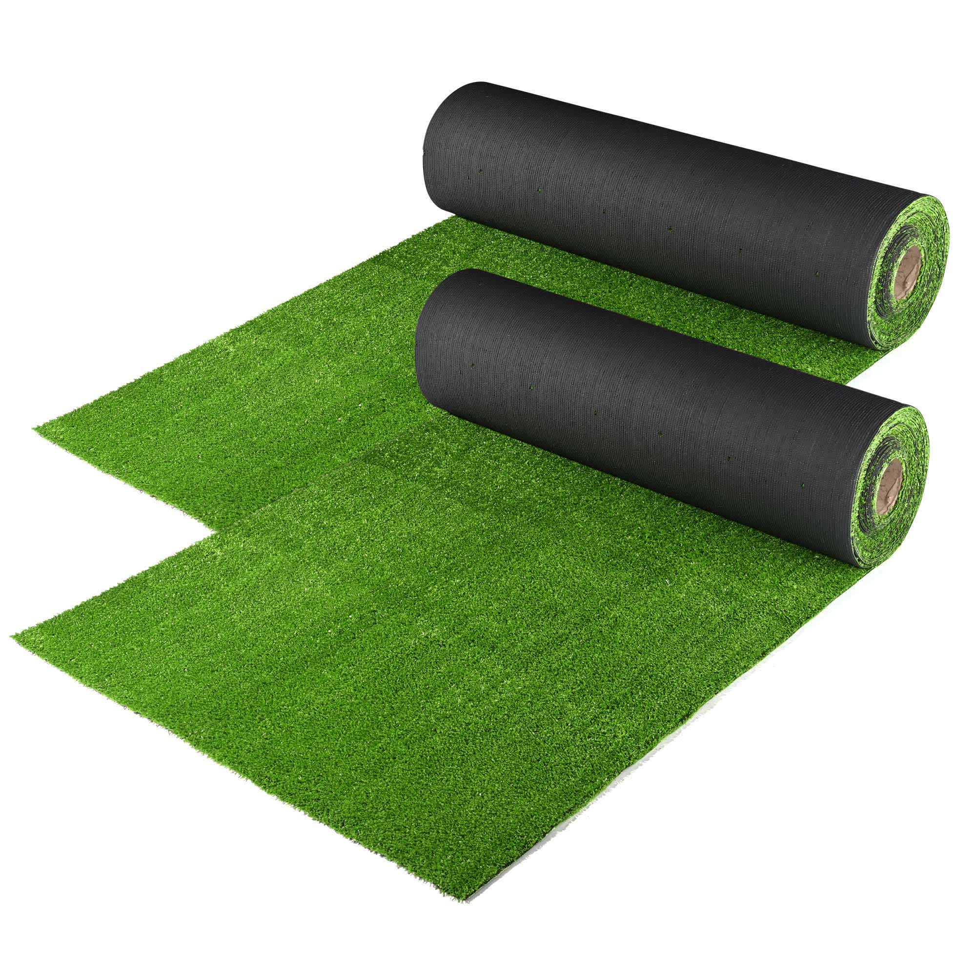 Yescom 06AGS009-3X33X2-LO Artificial Grass Mat Synthetic Landscape Fake Lawn Playground Pet Dog Turf Indoor Outdoor 2pcs of 33x3ft