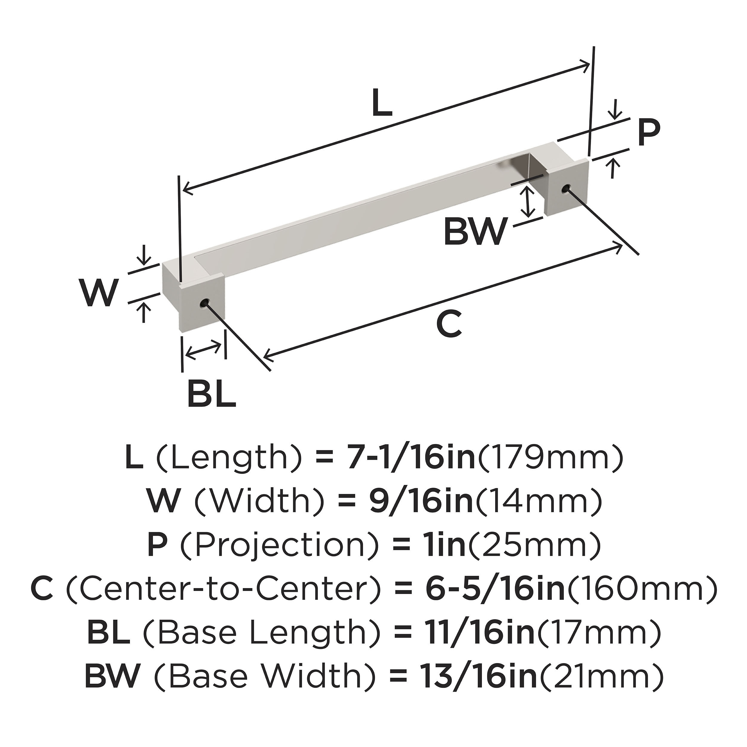 Amerock BP37360PN Cabinet-Pulls - View #4