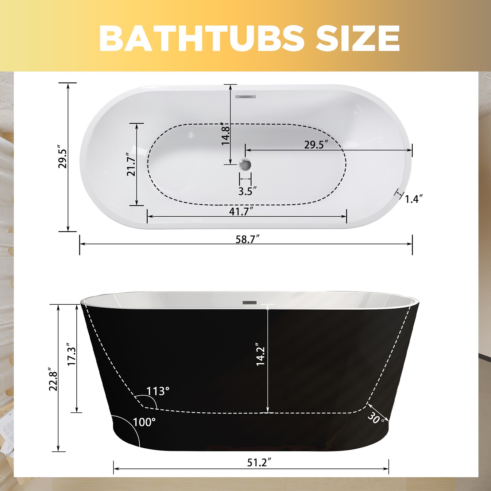 Vanityfus VF-BF-88917 bathtubs - View #3