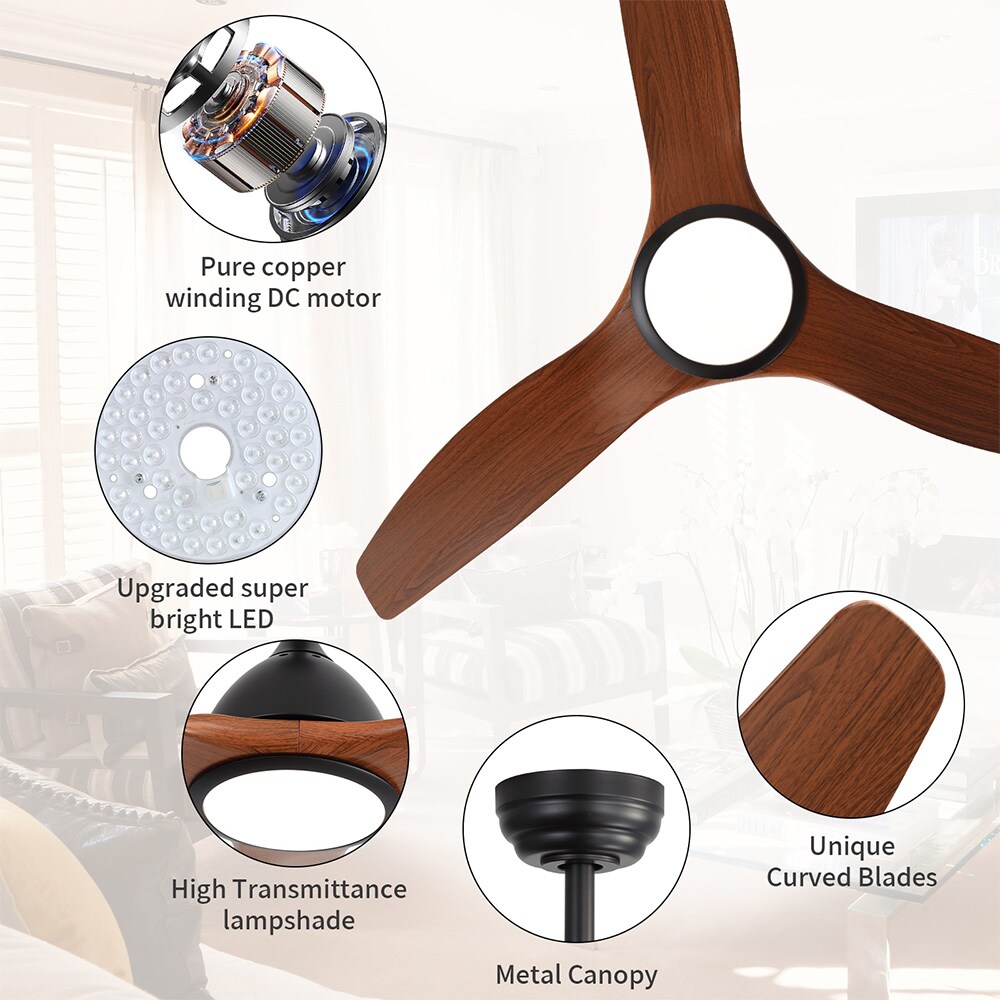 Sofucor LW-52153-BK-SMW Ceiling-Fans - View #5
