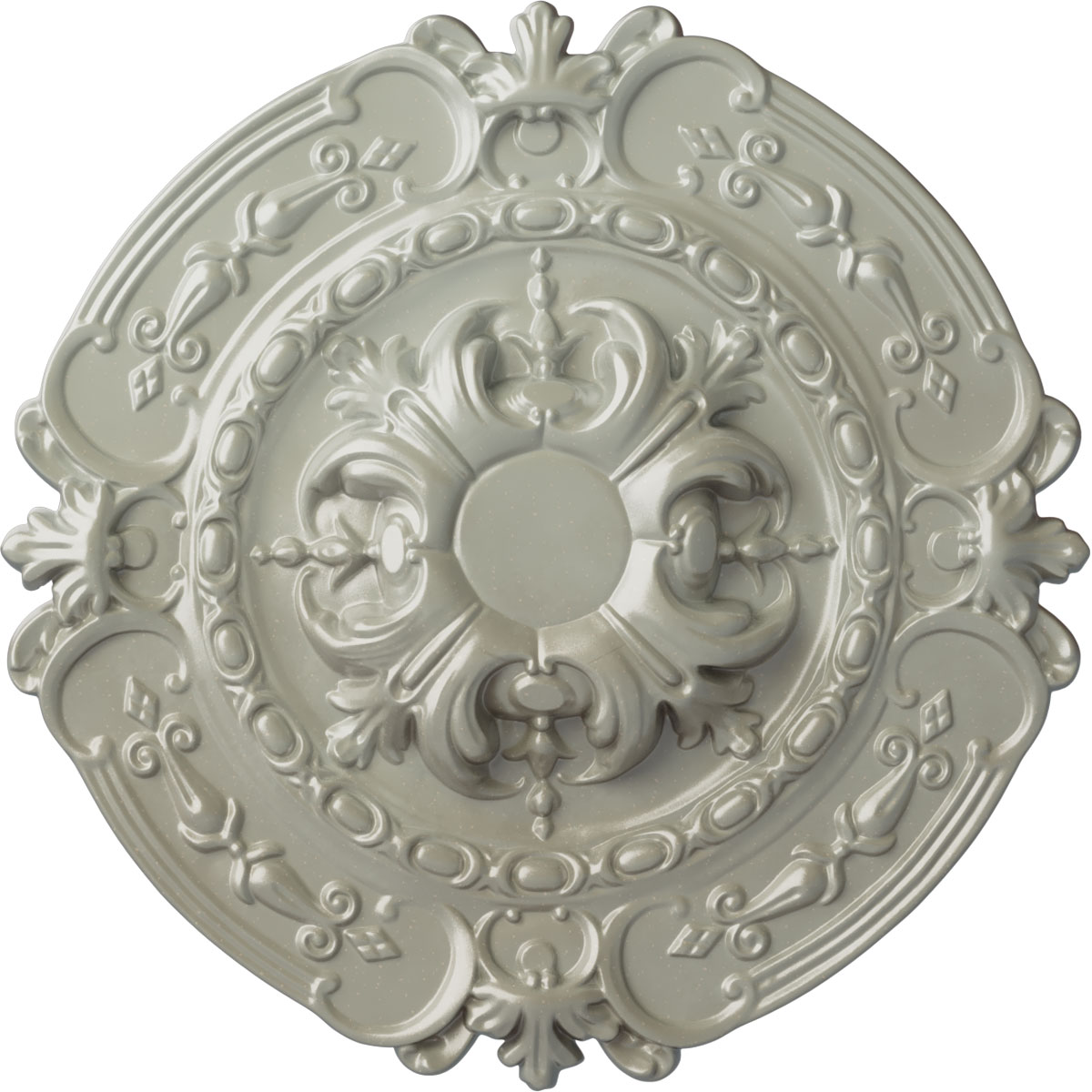 Ekena Millwork CM17SOFCS Southampton 16.375-in W x 16.375-in L Painted Flash Copper Polyurethane Whole Ceiling Medallion