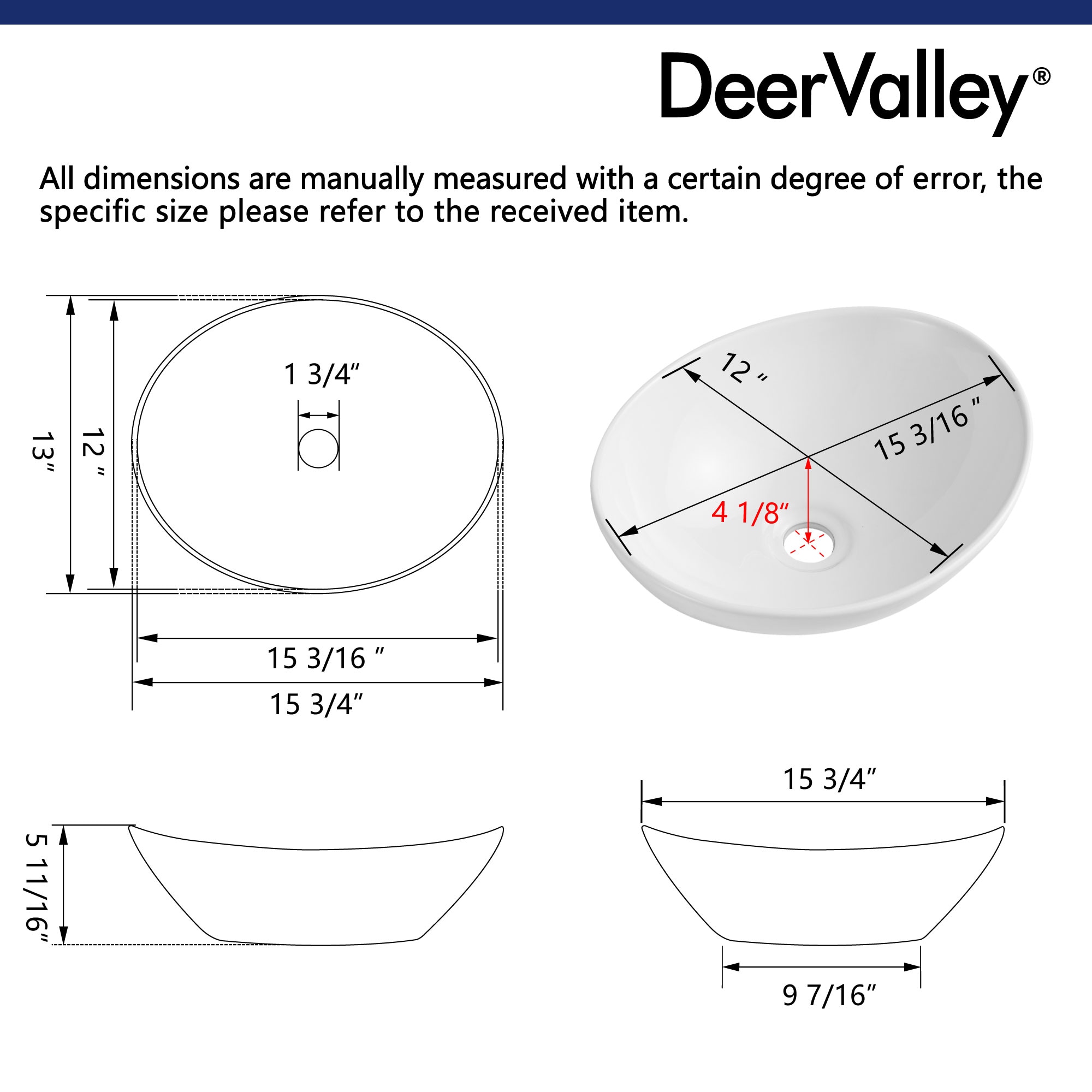 DeerValley DV-1V051 Bath-Sink - View #9