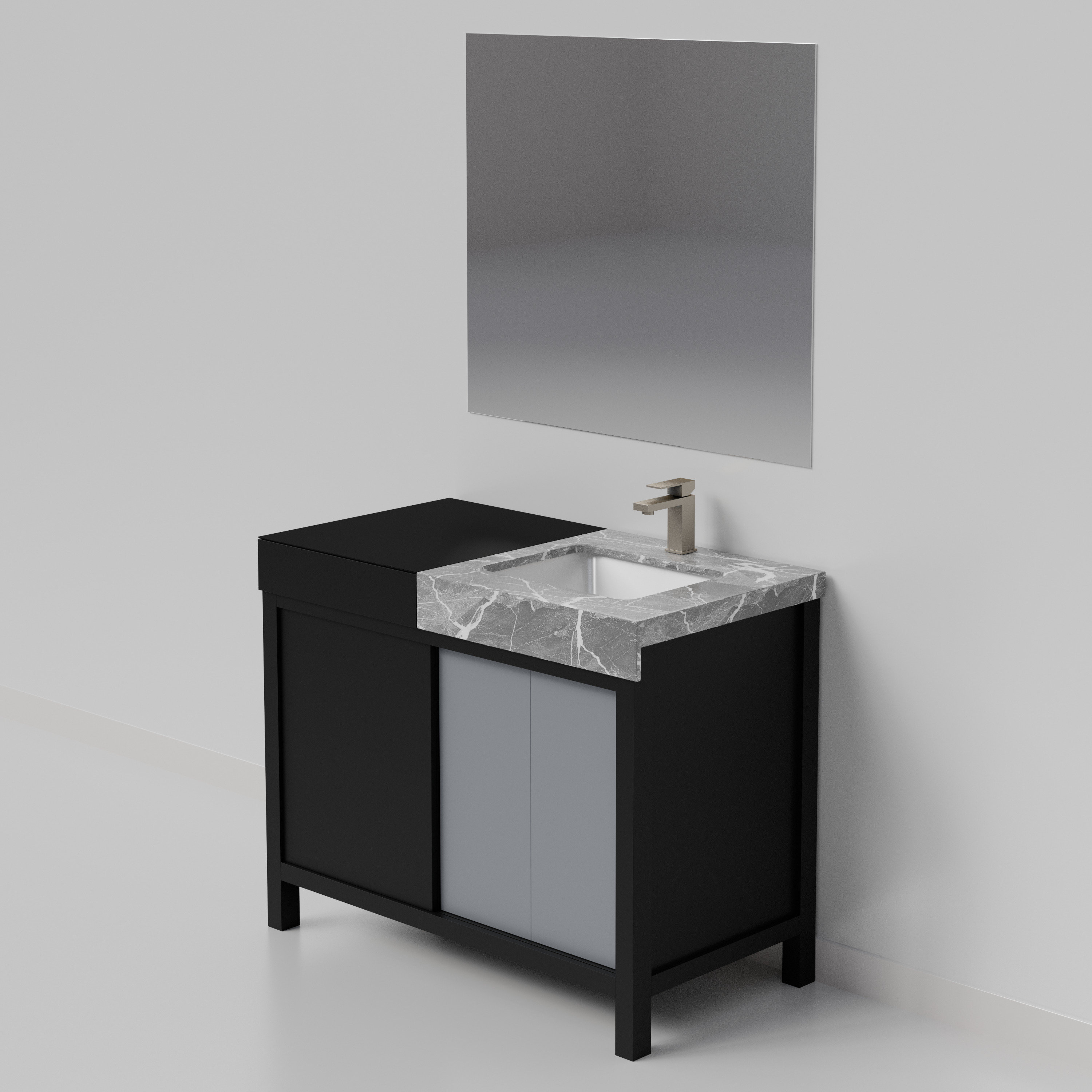 Lexora LZ342242SLISM34FBG Bath-Vanity-Combo - View #7