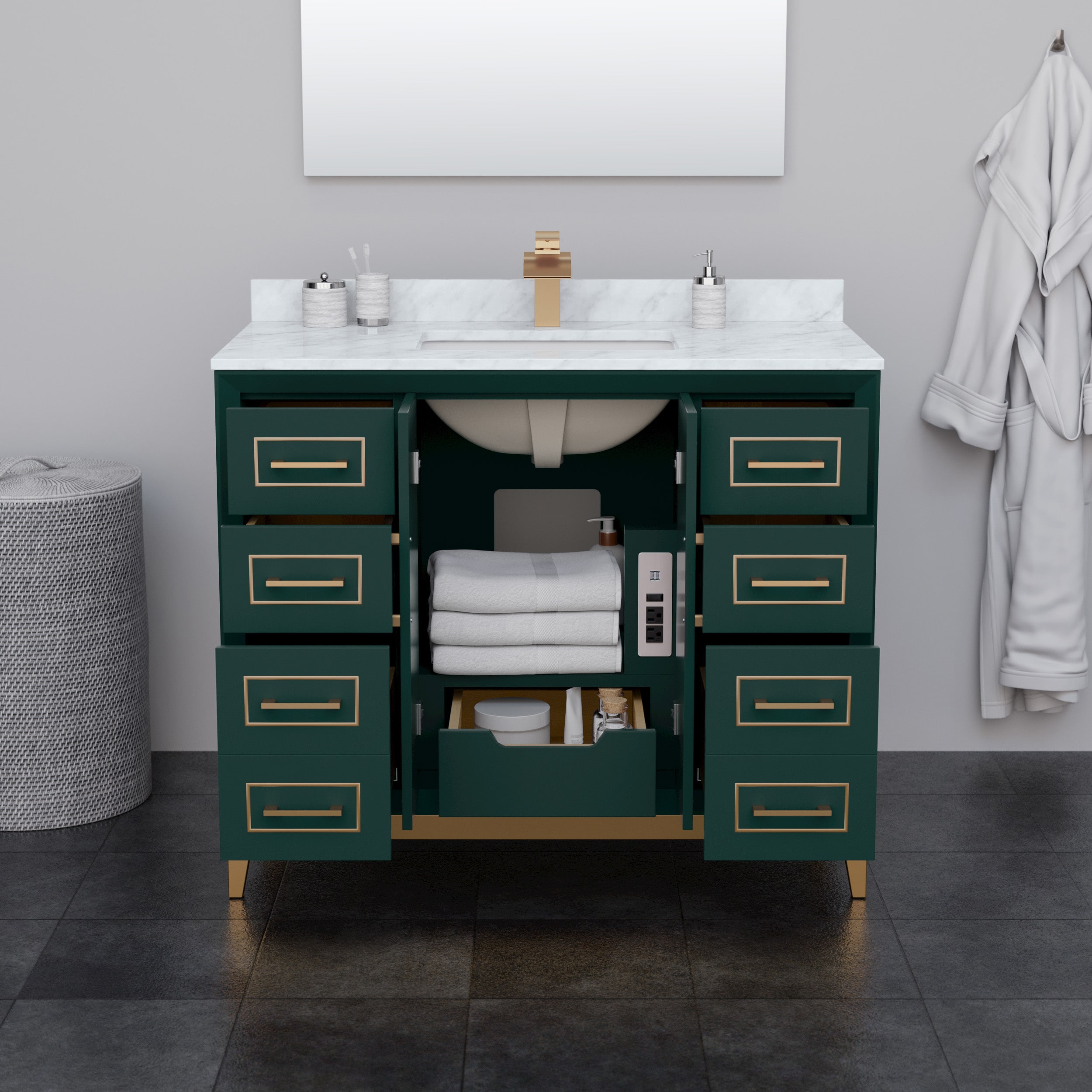 Wyndham Collection WCH515142SGSWCUNSMXX Bath-Vanity-Combo - View #3
